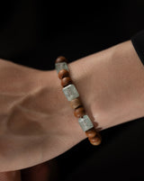 3-Stone Raj Sandalwood Bracelet