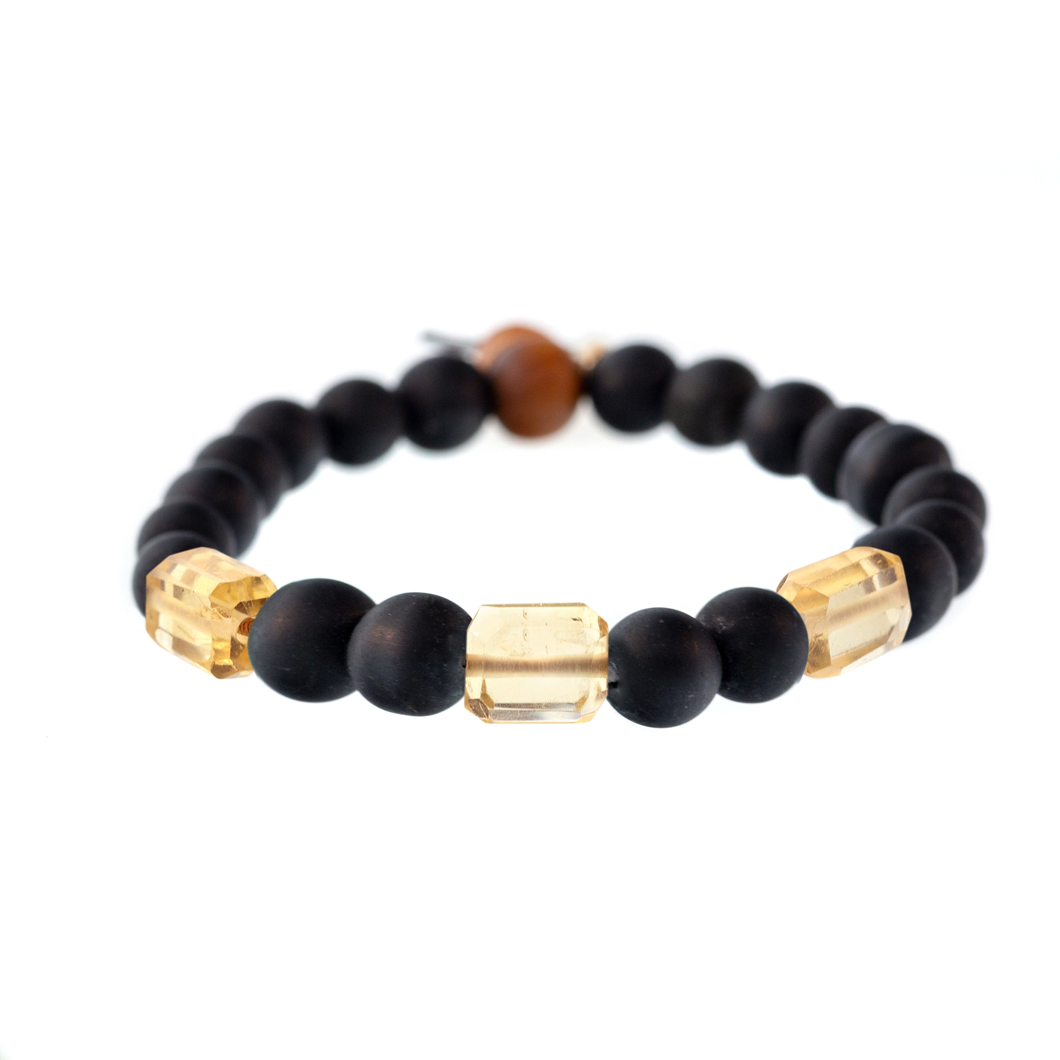 3-Stone Raj Shaligram Bracelet