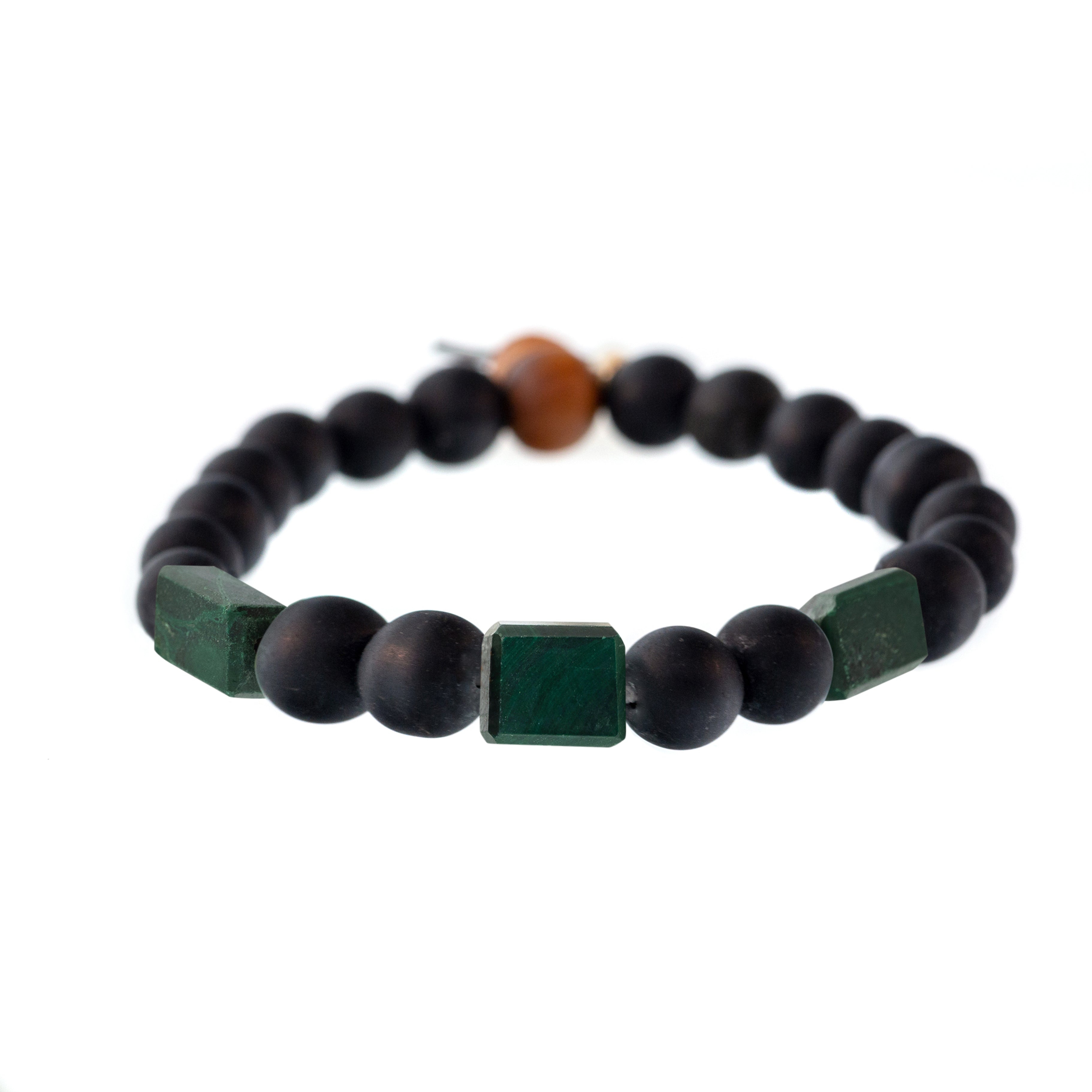 3-Stone Raj Shaligram Bracelet