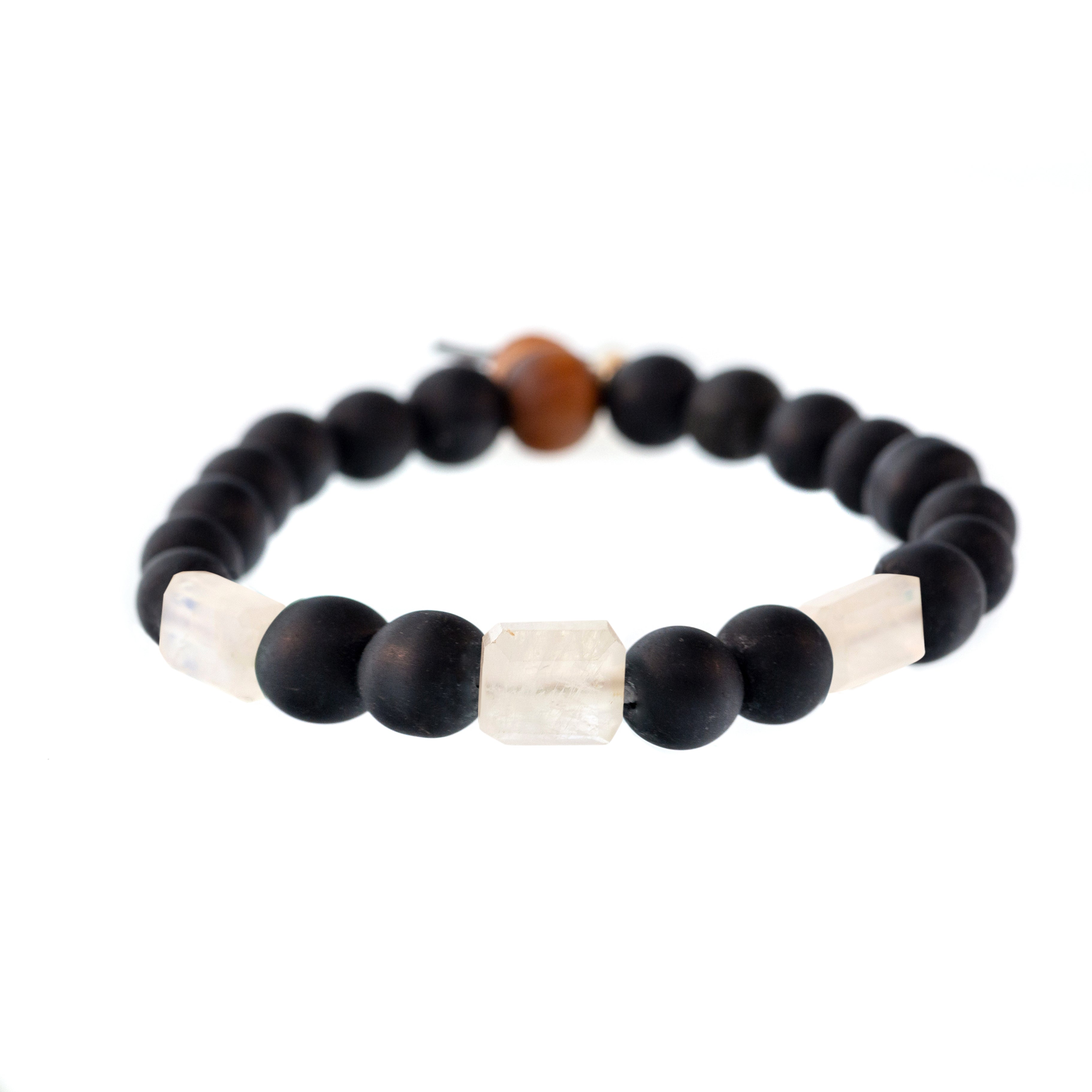 3-Stone Raj Shaligram Bracelet