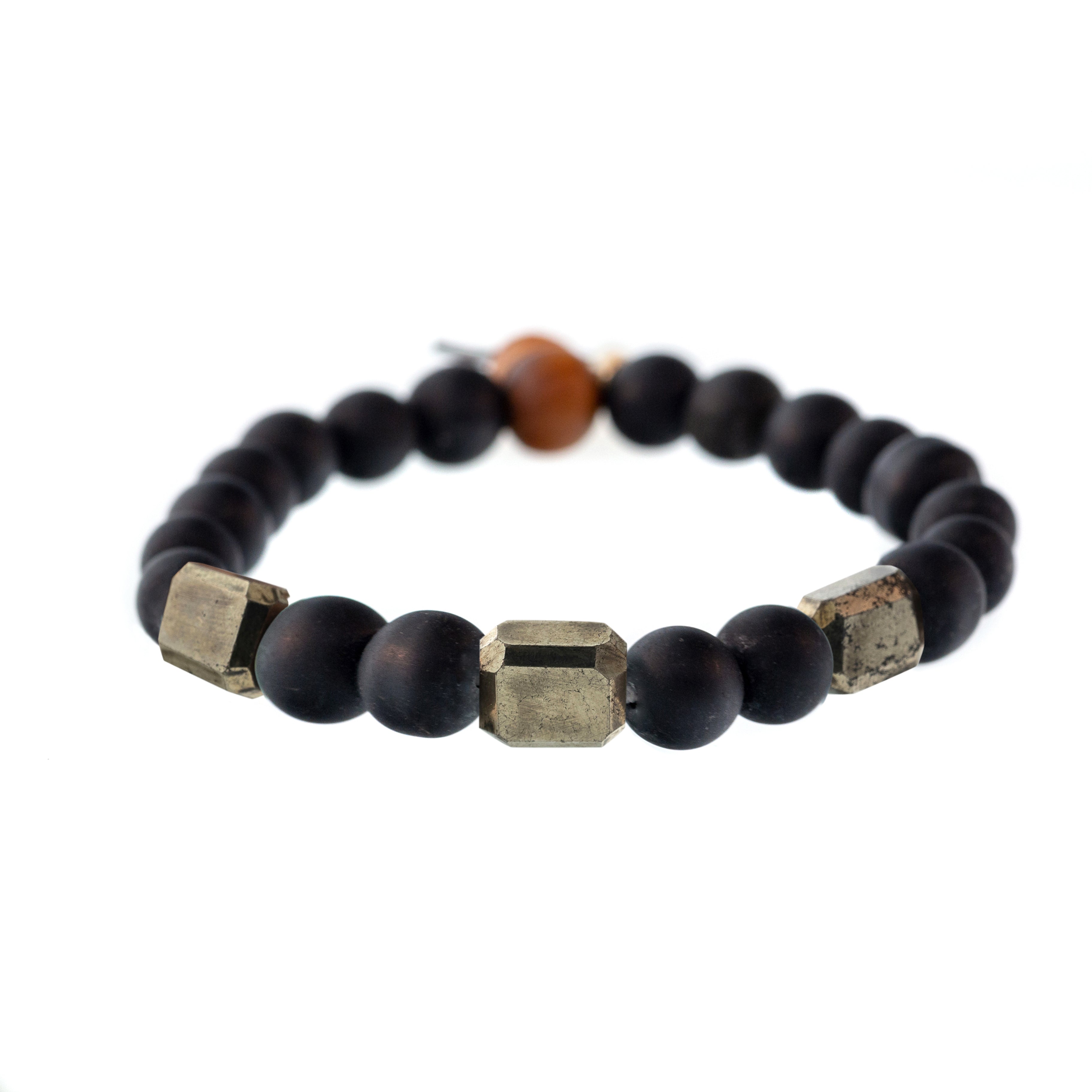3-Stone Raj Shaligram Bracelet