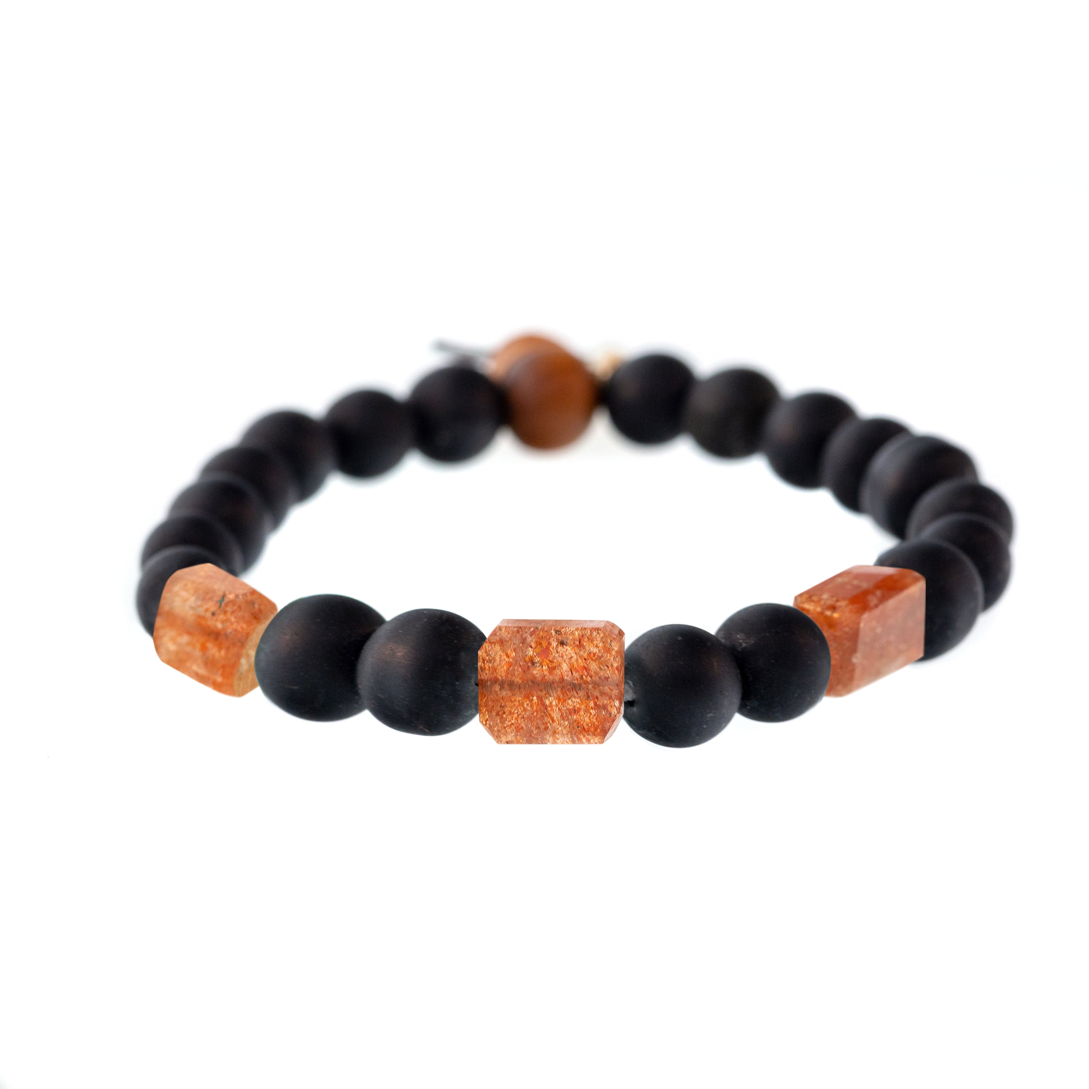 3-Stone Raj Shaligram Bracelet