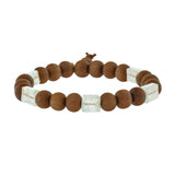 5-Stone Petite Rock Sandalwood Bracelet