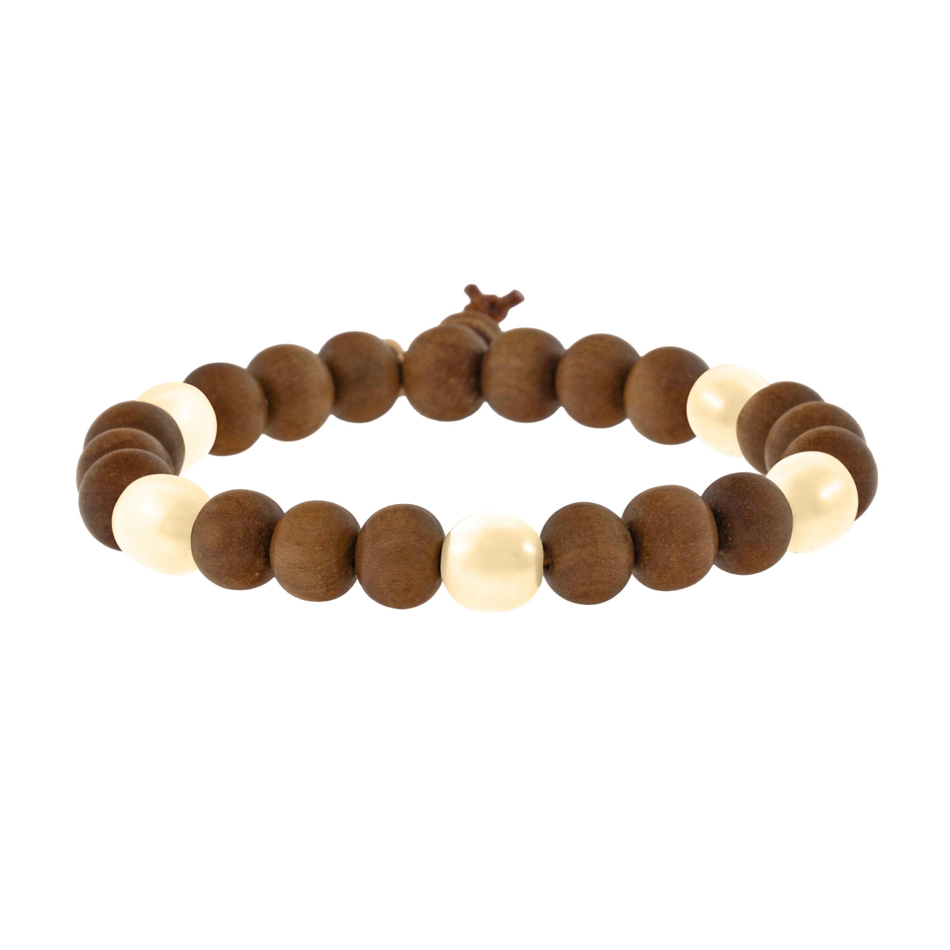 5-Stone Petite Rock Sandalwood Bracelet