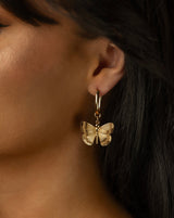 Large Butterfly Hoops