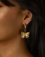 Large Butterfly Hoops