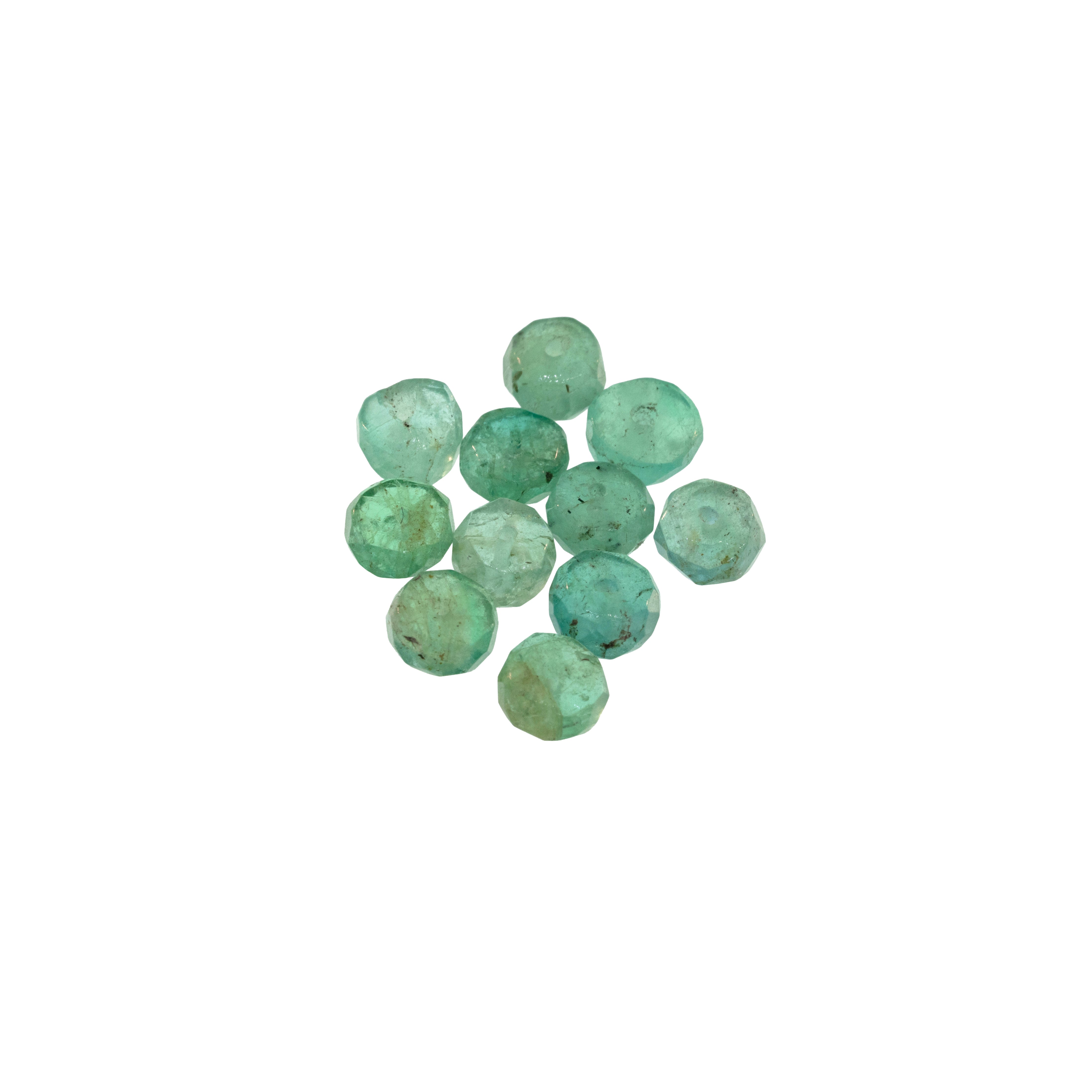Emerald gemstone cluster