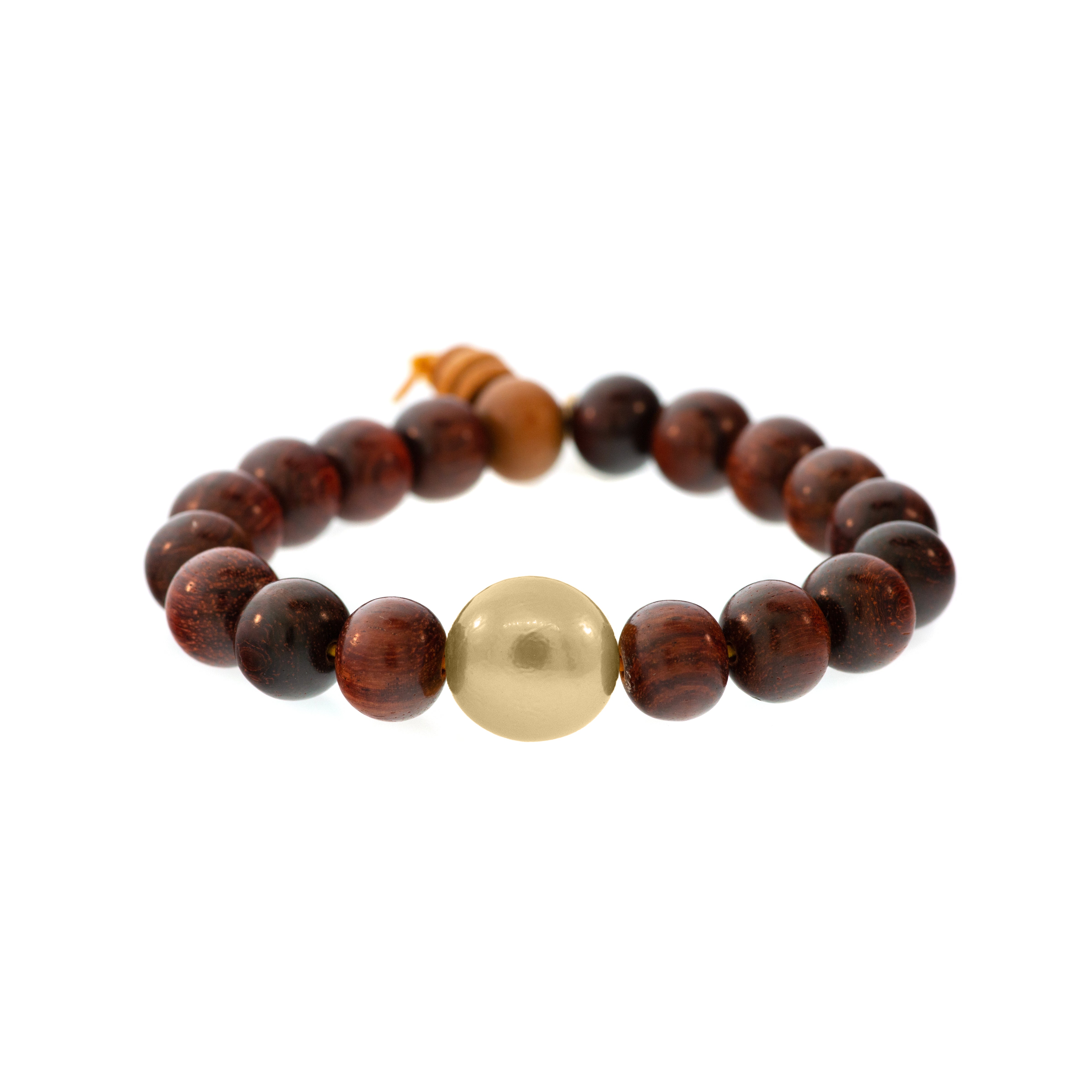 Lots O' Rock Redwood Bead Bracelet