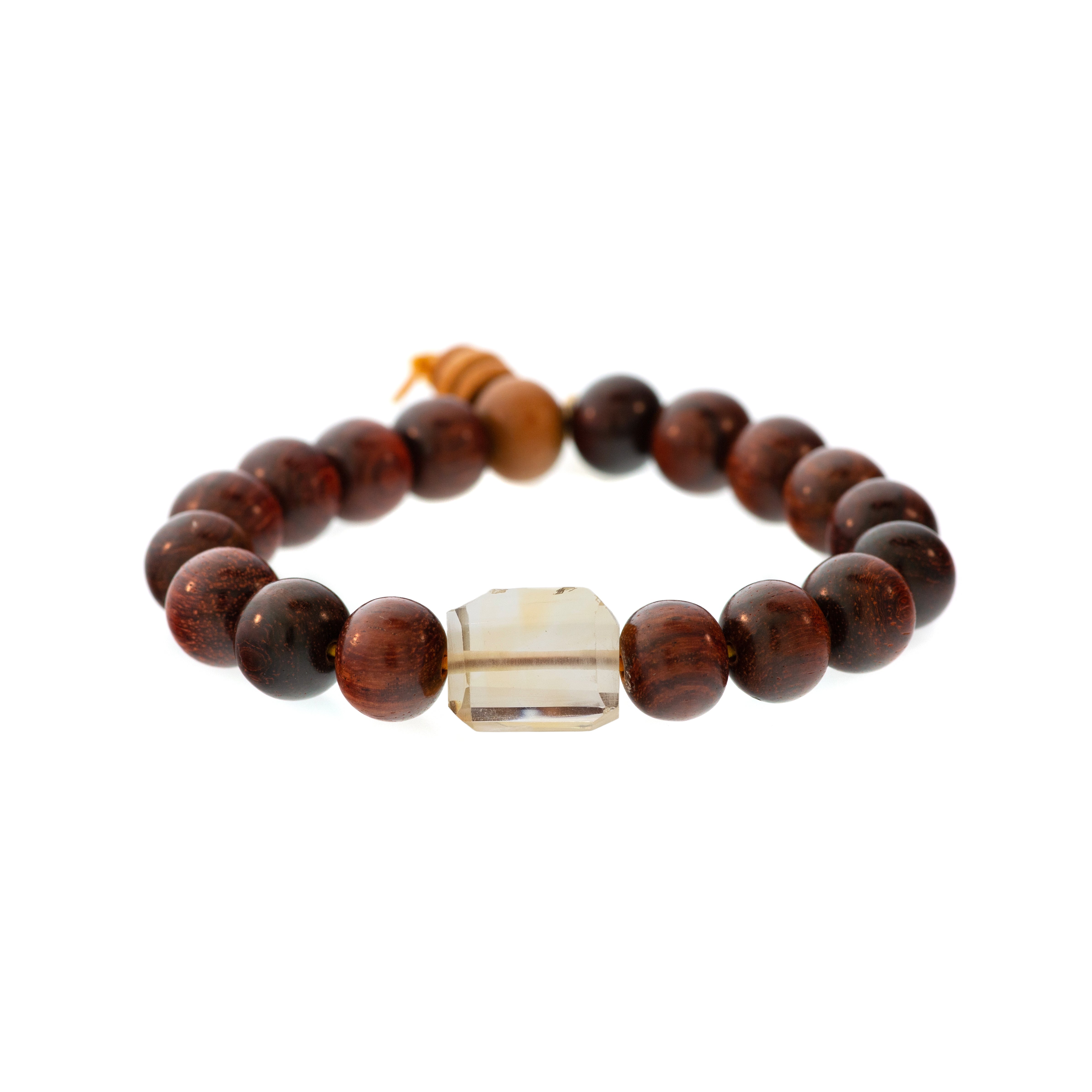 Lots O' Rock Redwood Bead Bracelet
