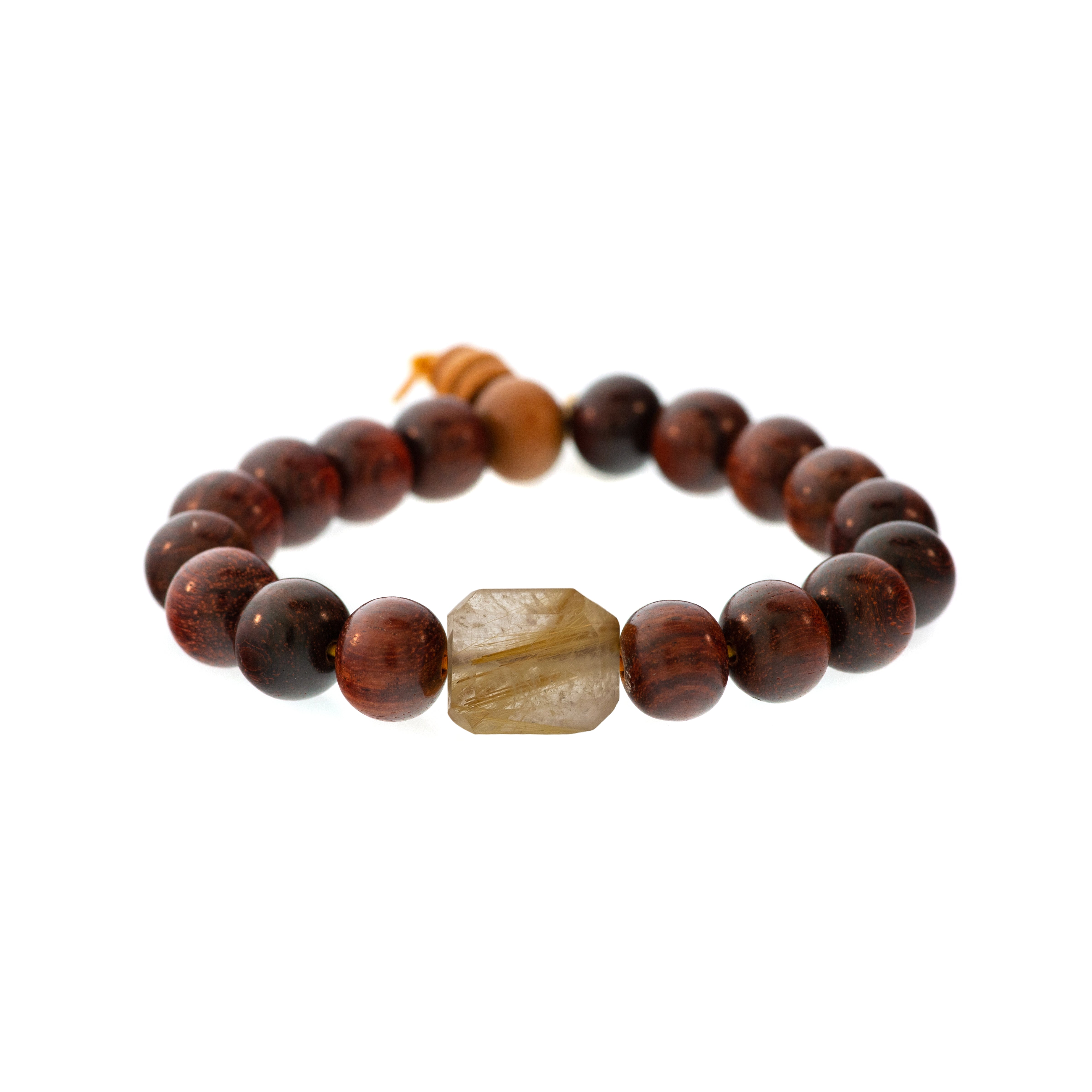 Lots O' Rock Redwood Bead Bracelet