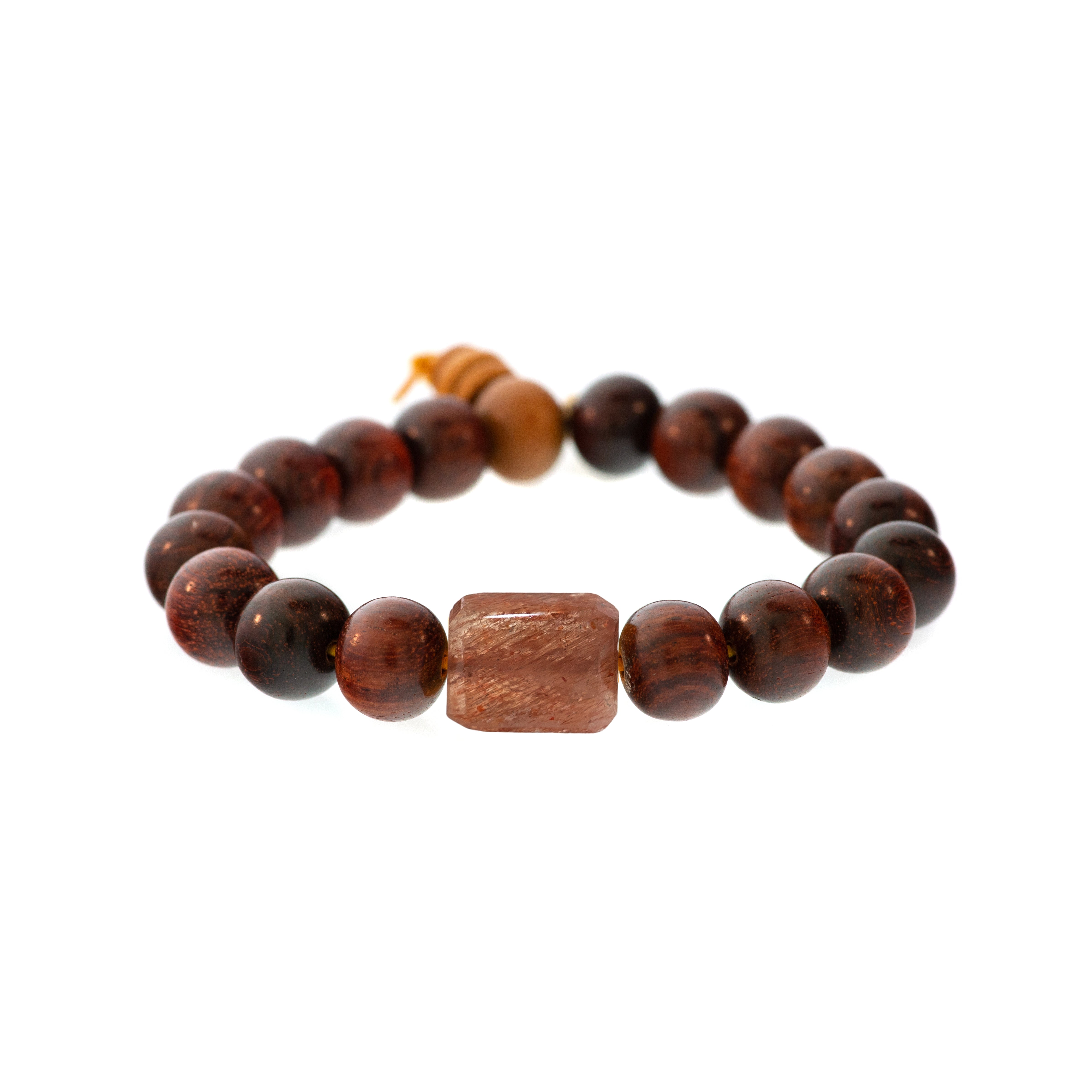 Lots O' Rock Redwood Bead Bracelet