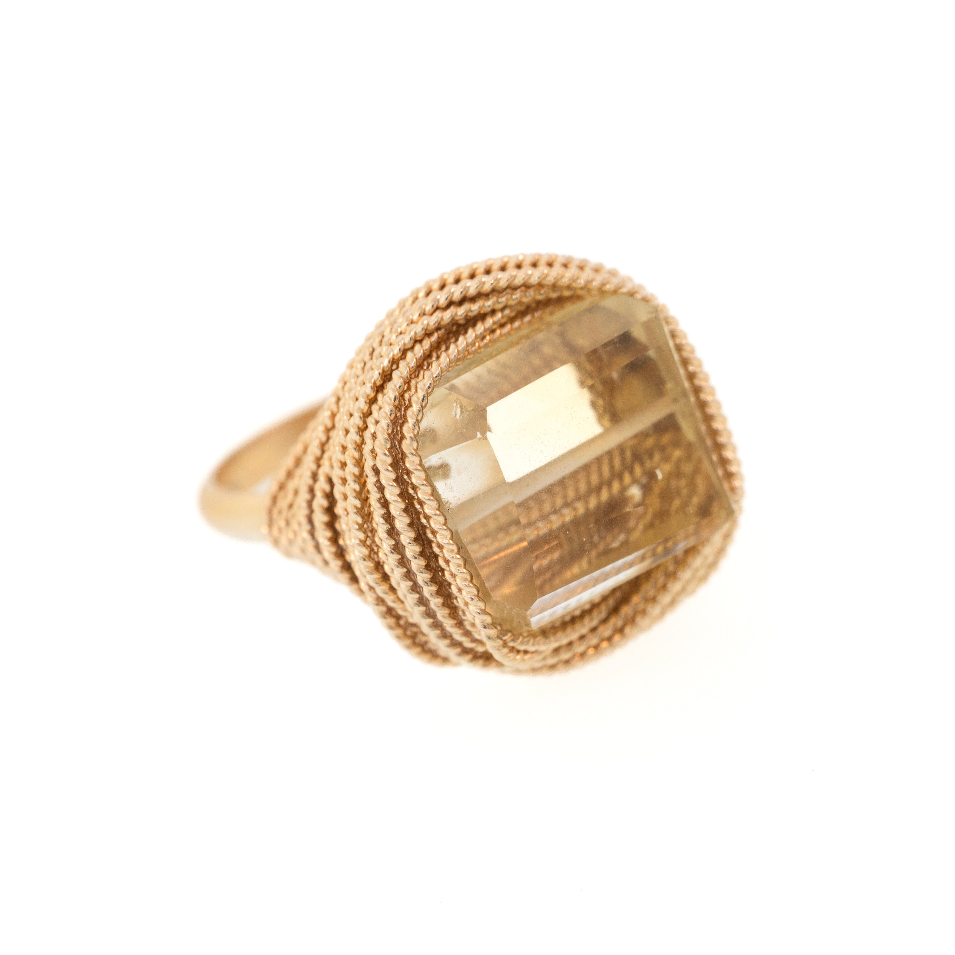 Lots O' Rock Twisted Wire Nest Ring