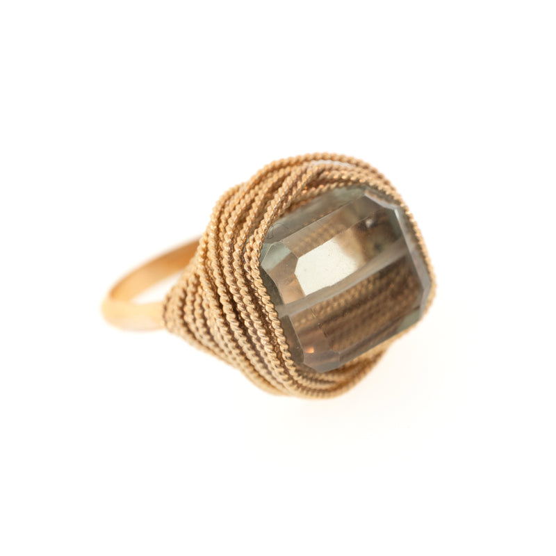 Lots O' Rock Twisted Wire Nest Ring