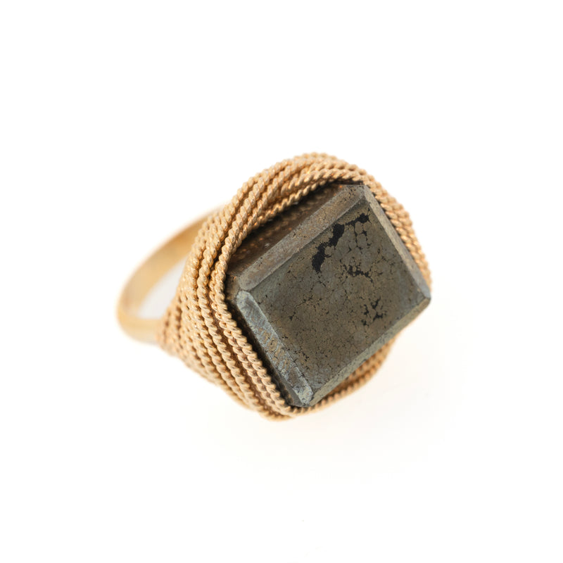 Lots O' Rock Twisted Wire Nest Ring