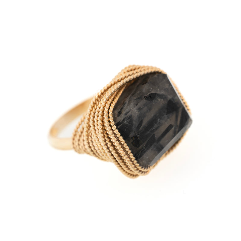 Lots O' Rock Twisted Wire Nest Ring