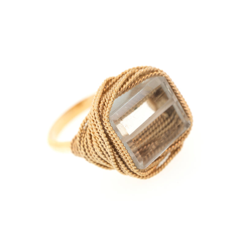 Lots O' Rock Twisted Wire Nest Ring