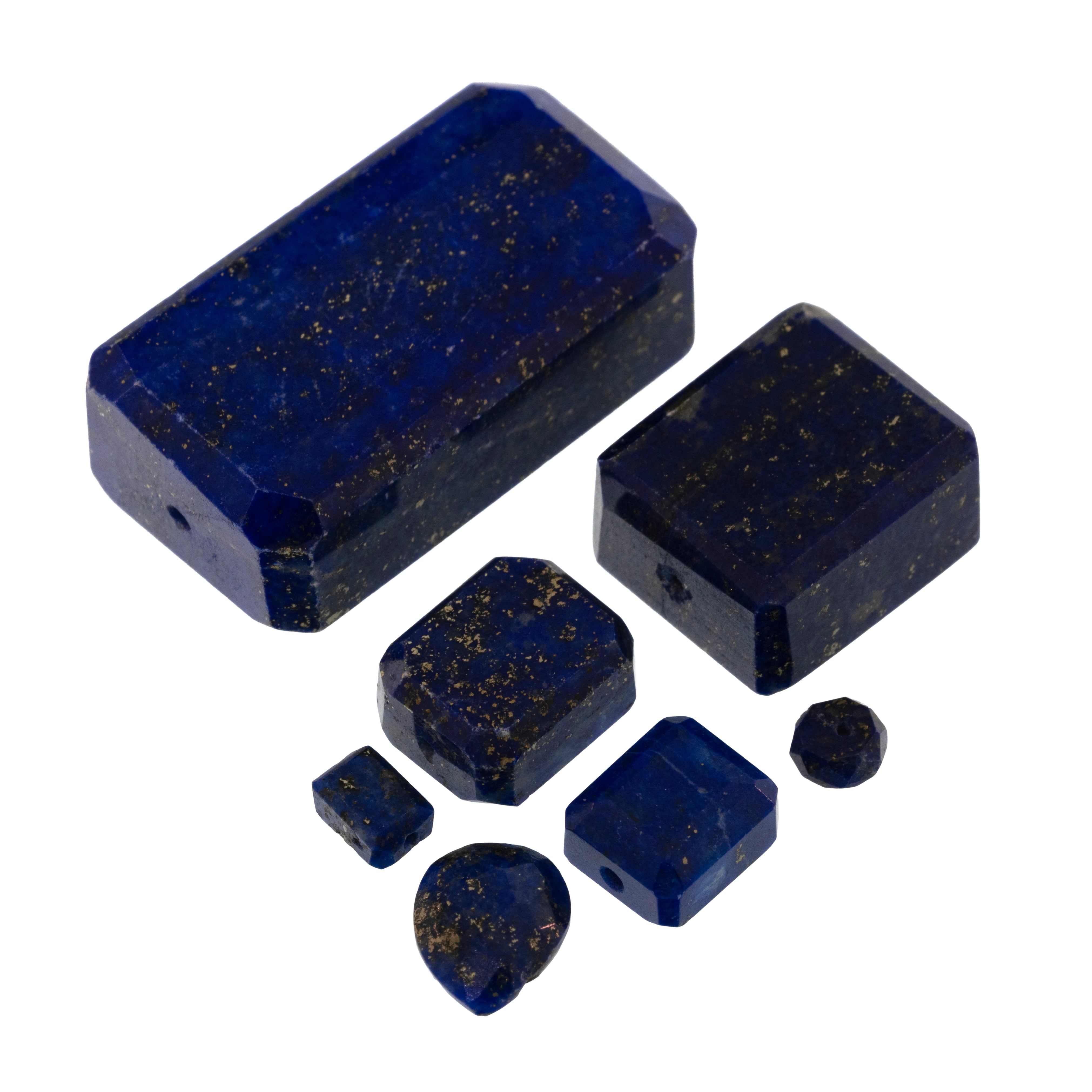 Lapis gemstone cluster