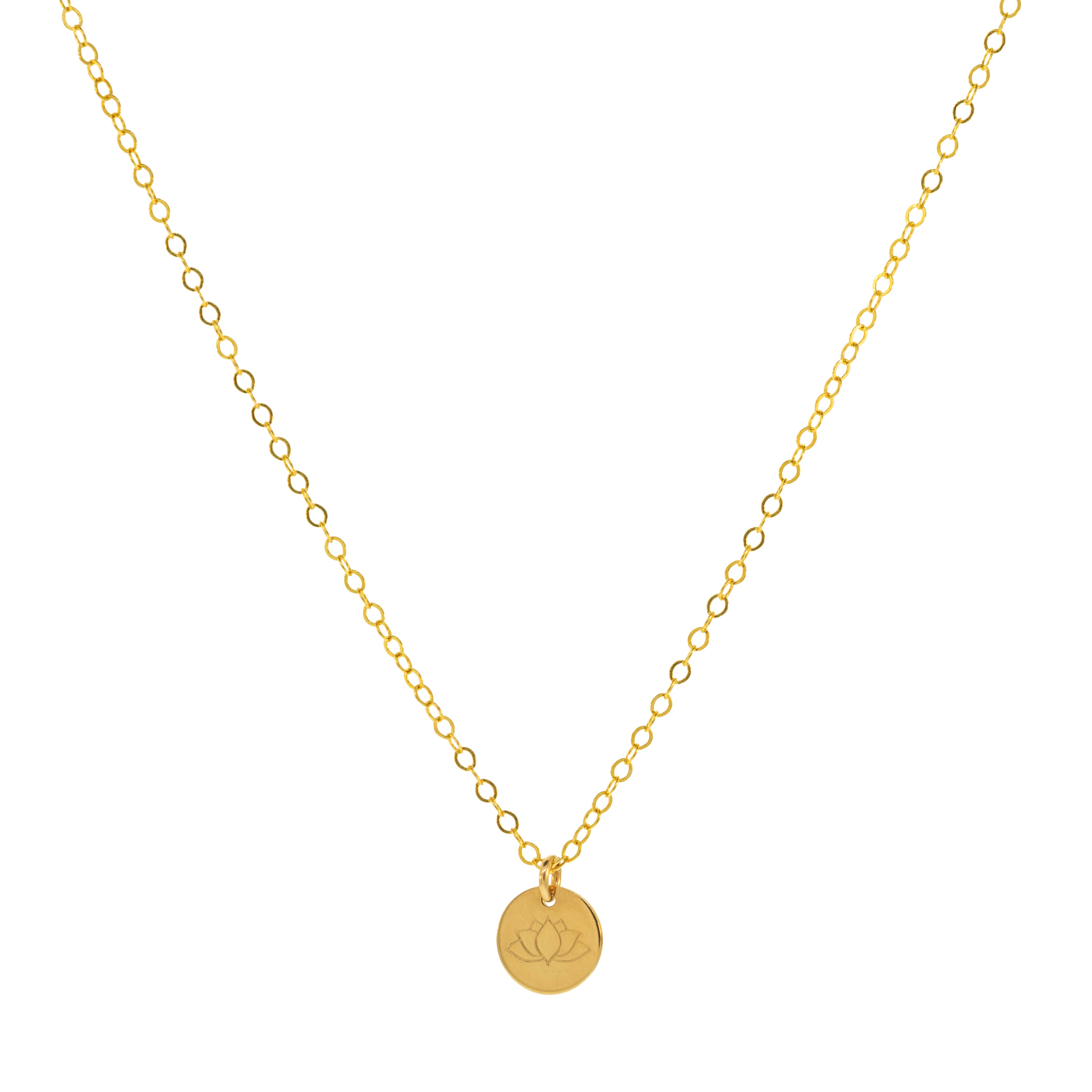 Lotus Charm Necklace