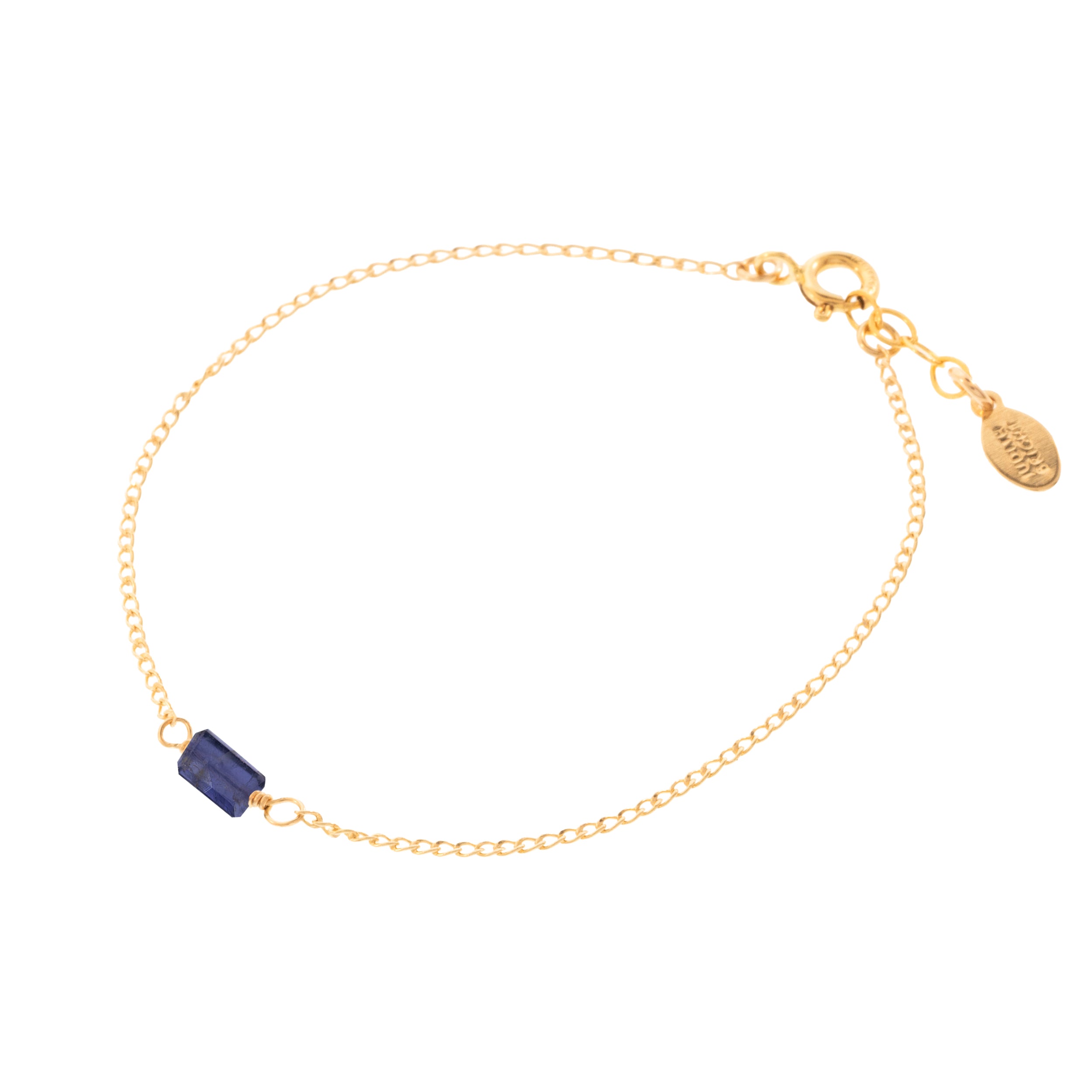 Mini Rock Bracelet — Iolite — 14K Gold-Filled