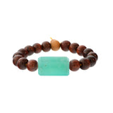Rockstar Redwood Bead Bracelet