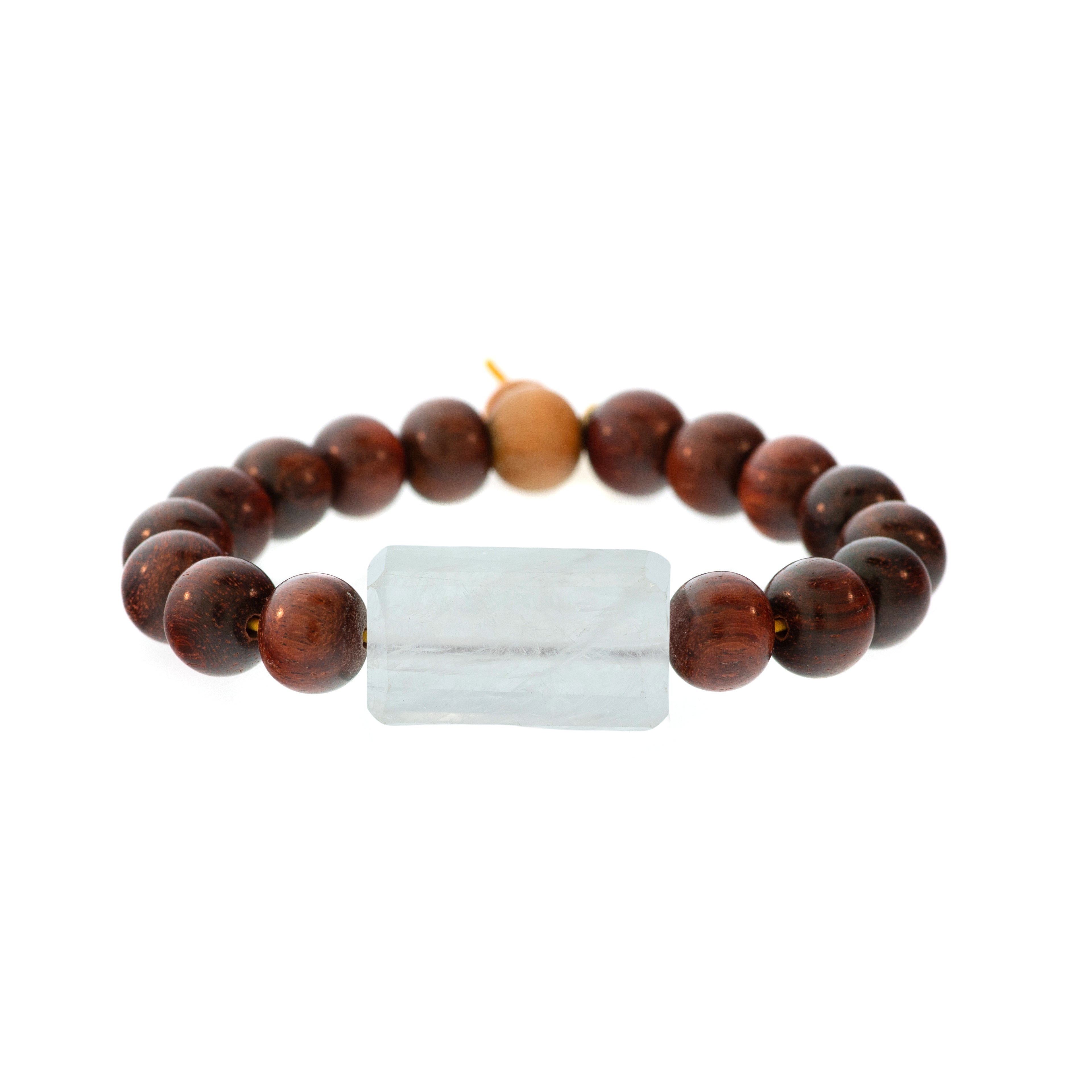 Rockstar Redwood Bead Bracelet