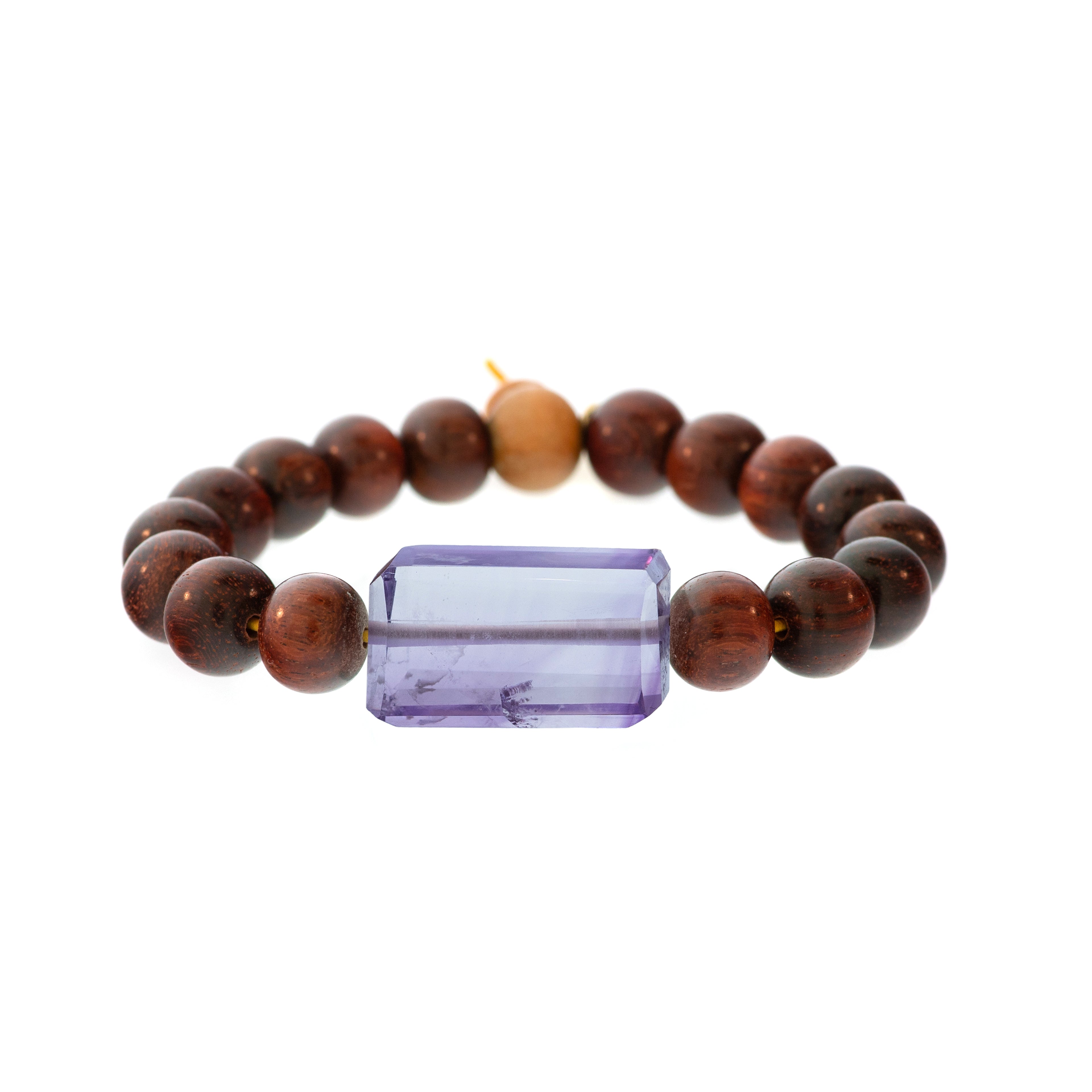 Rockstar Redwood Bead Bracelet