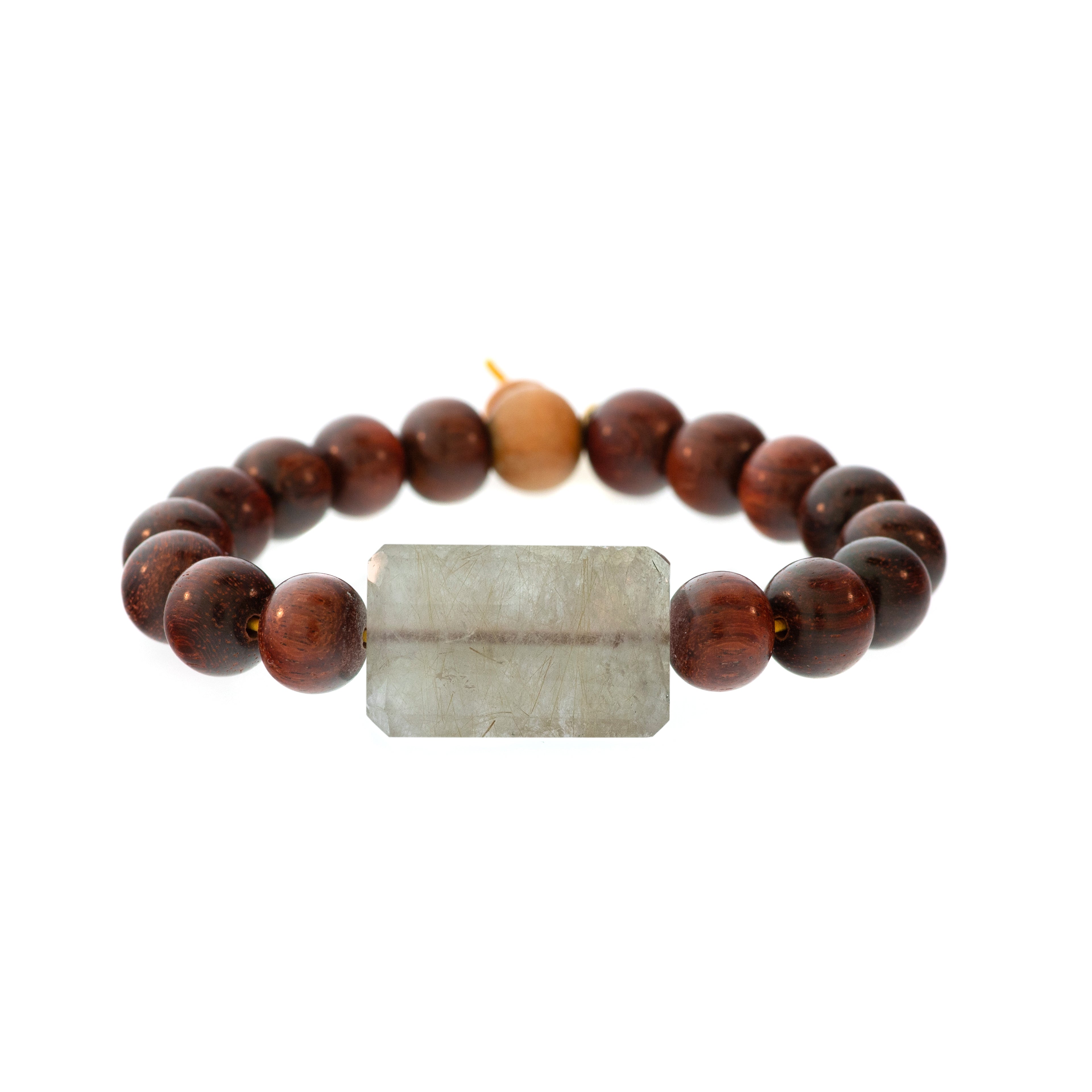 Rockstar Redwood Bead Bracelet
