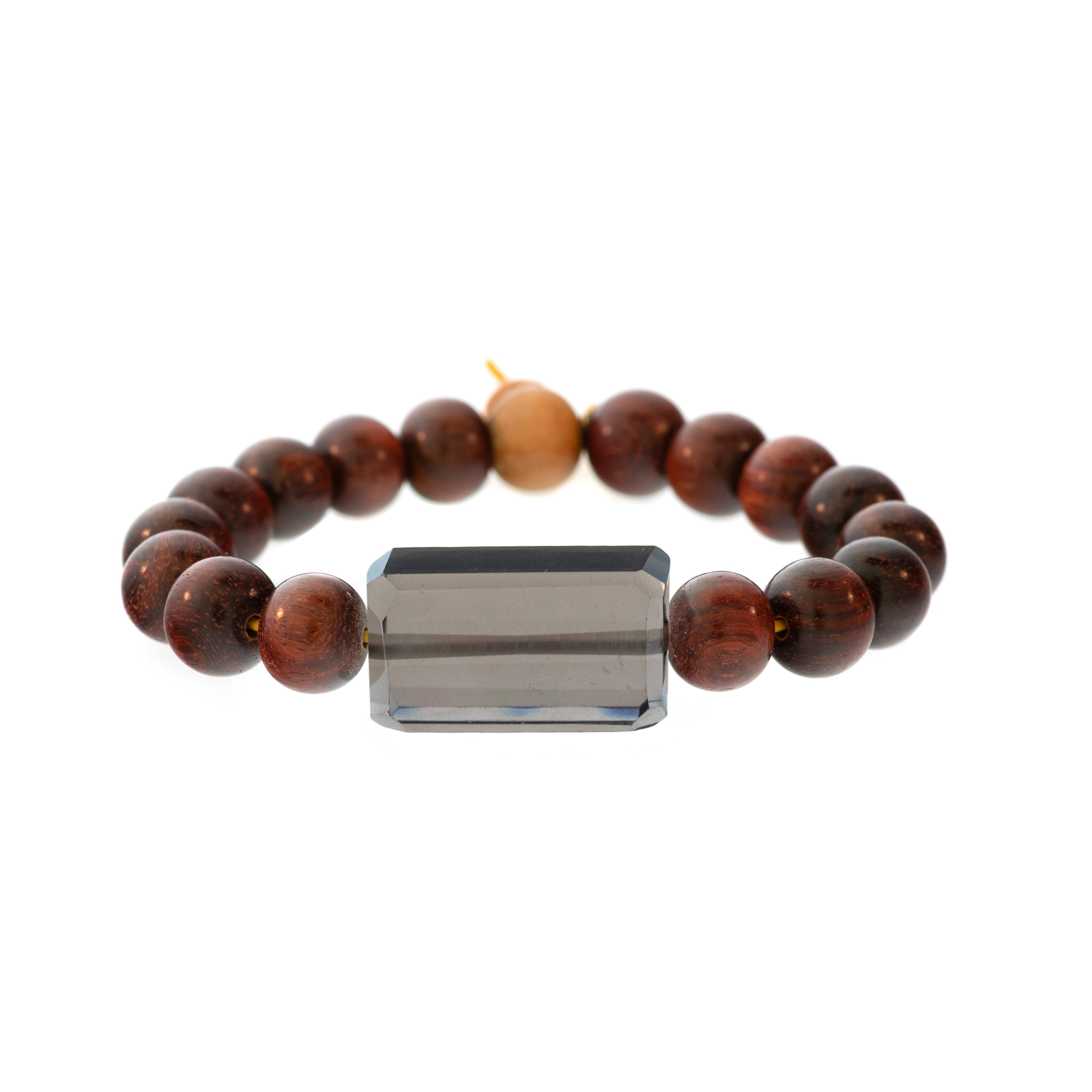 Rockstar Redwood Bead Bracelet