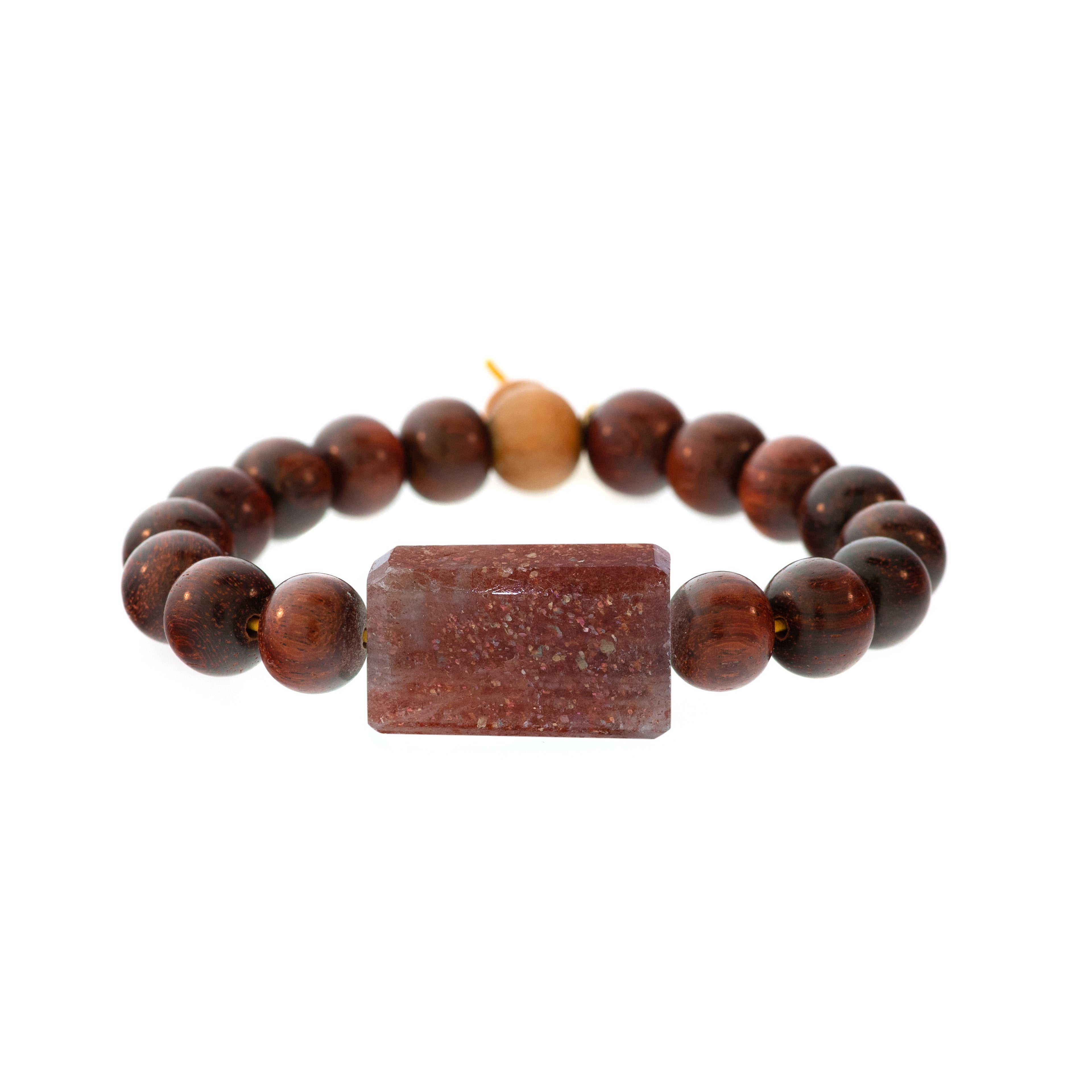 Rockstar Redwood Bead Bracelet