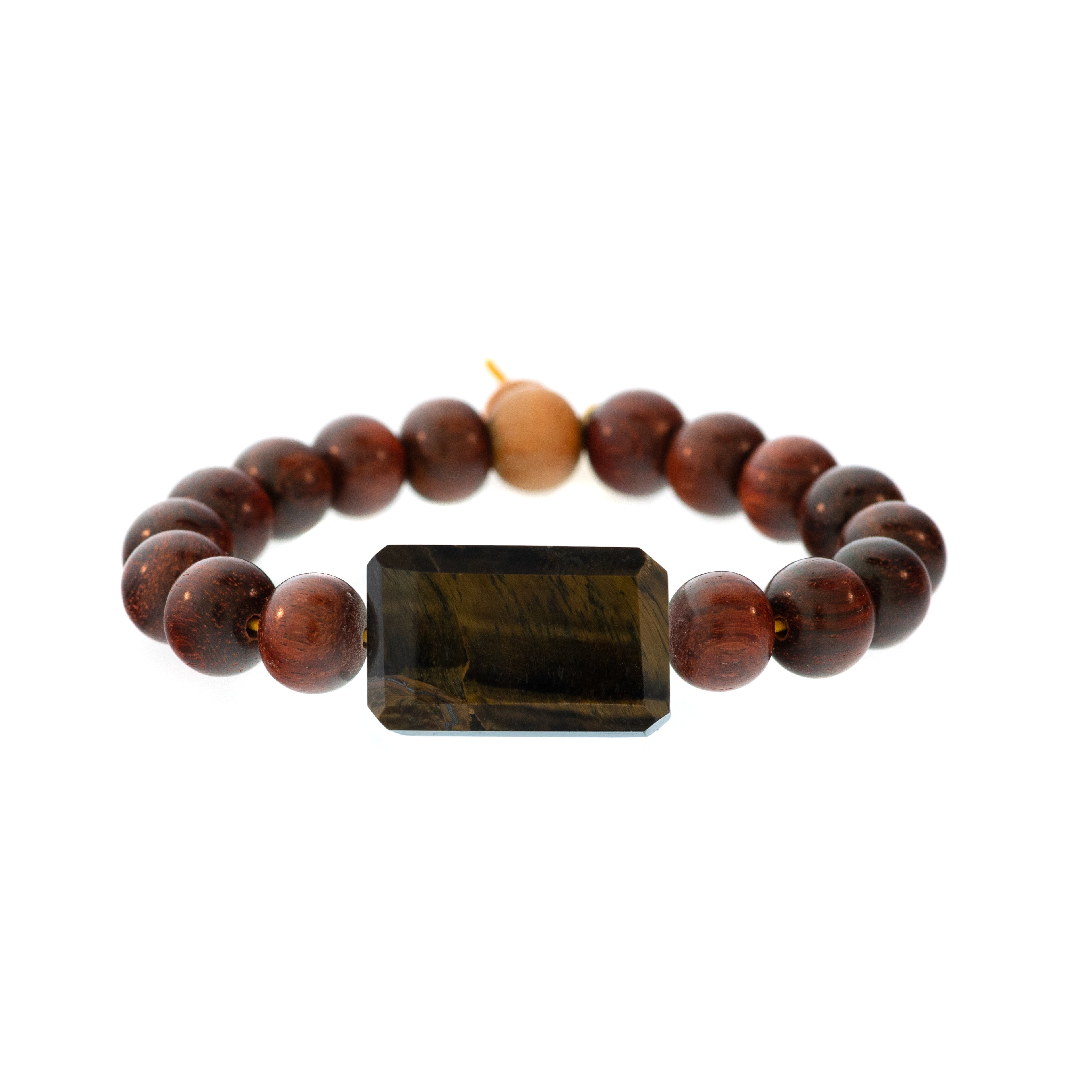 Rockstar Redwood Bead Bracelet