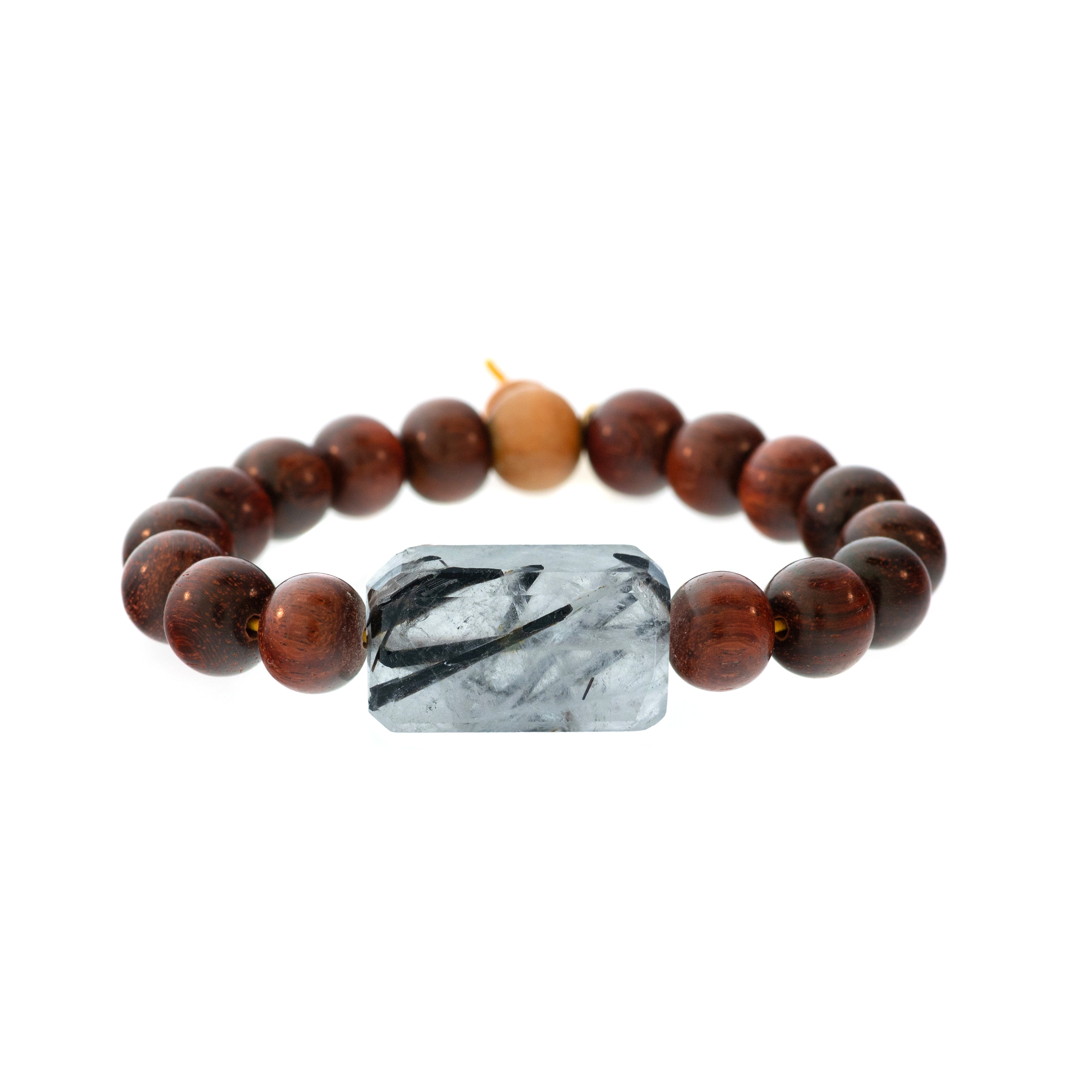 Rockstar Redwood Bead Bracelet