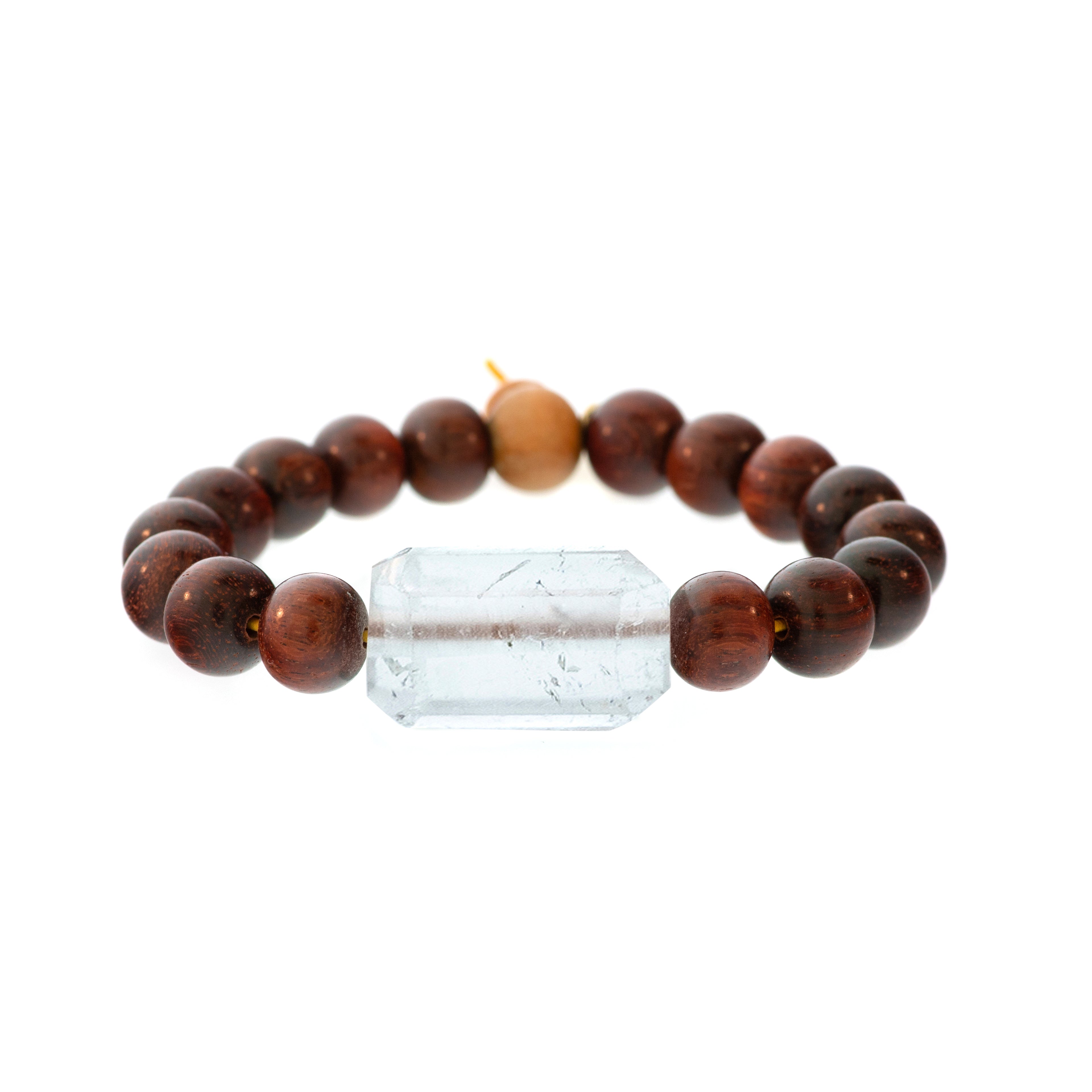 Rockstar Redwood Bead Bracelet