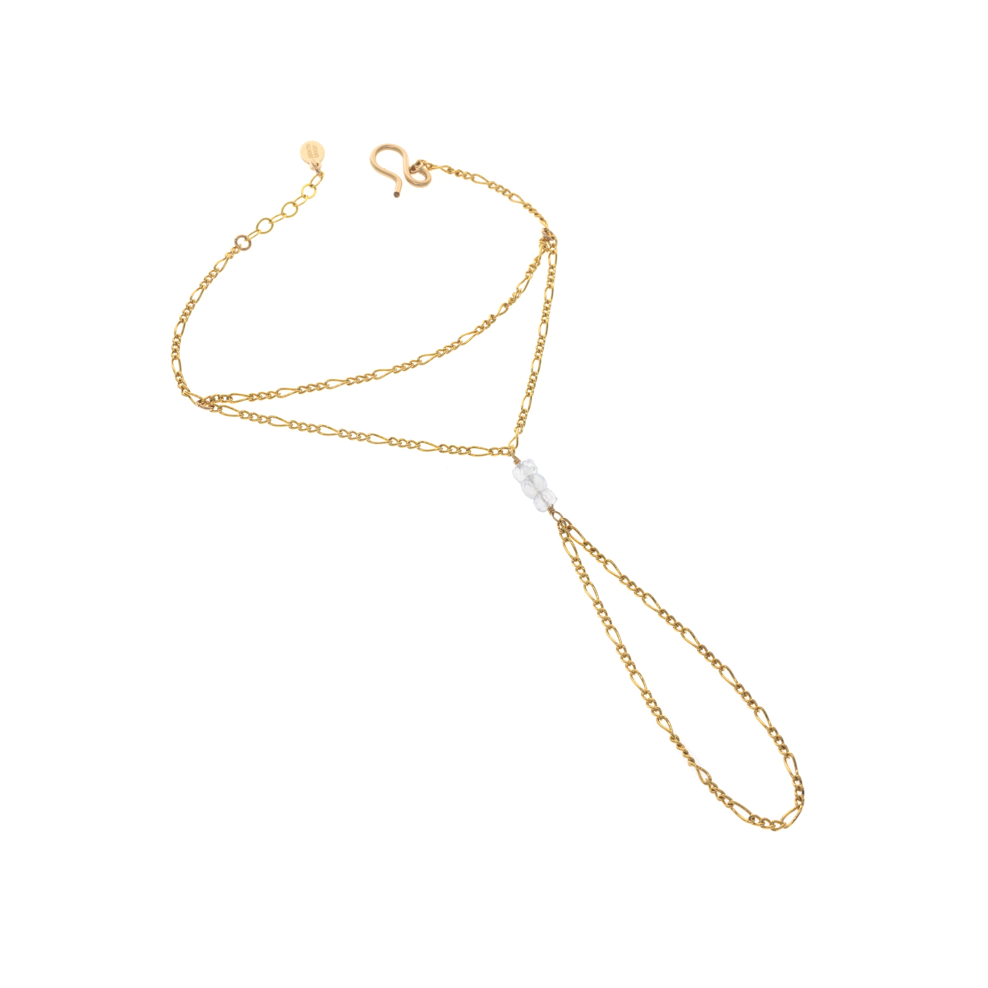 Chalcedony Lariat Necklace 14k Gold-plated Silver Chalcedony Lariat Necklace 14k Gold-plated Silver