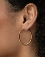 Twist Wrapped Medium Hoops