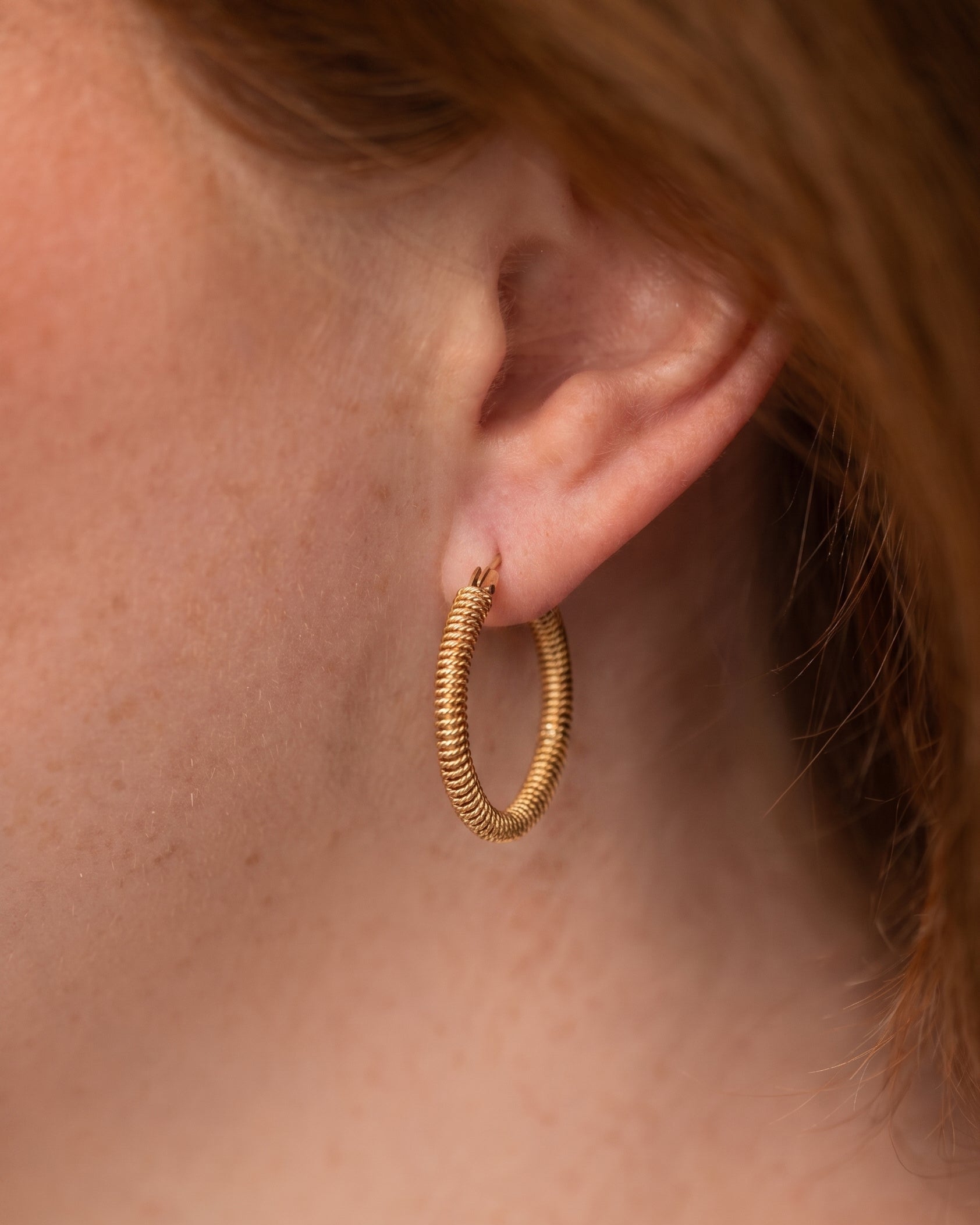 Wrapped Large Oval Hoops