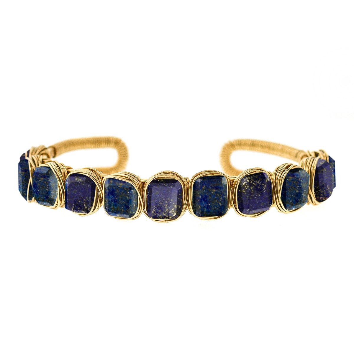Petite Rock 11-Stone Nest Cuff