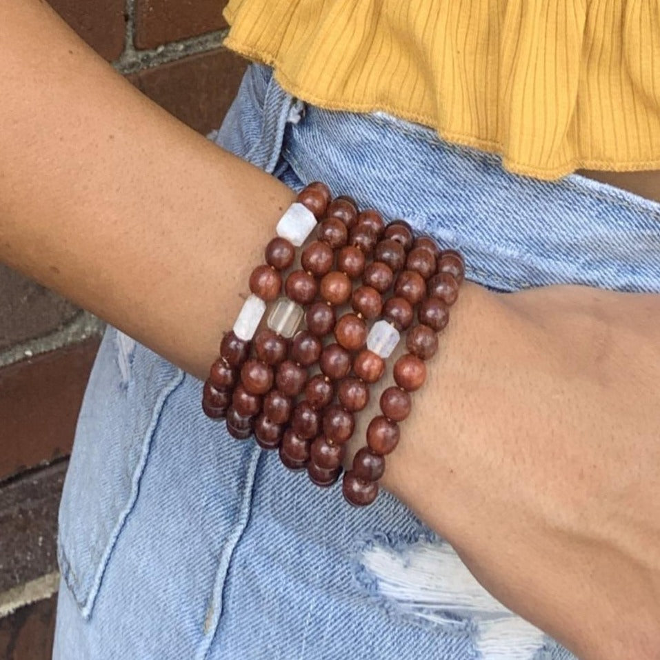 Petite Rock Redwood Bracelet