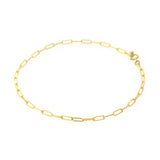 Small Paperclip Anklet