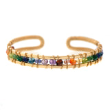 Rainbow Rondelle Dominique Cuff
