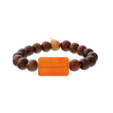 Rockstar Redwood Bead Bracelet