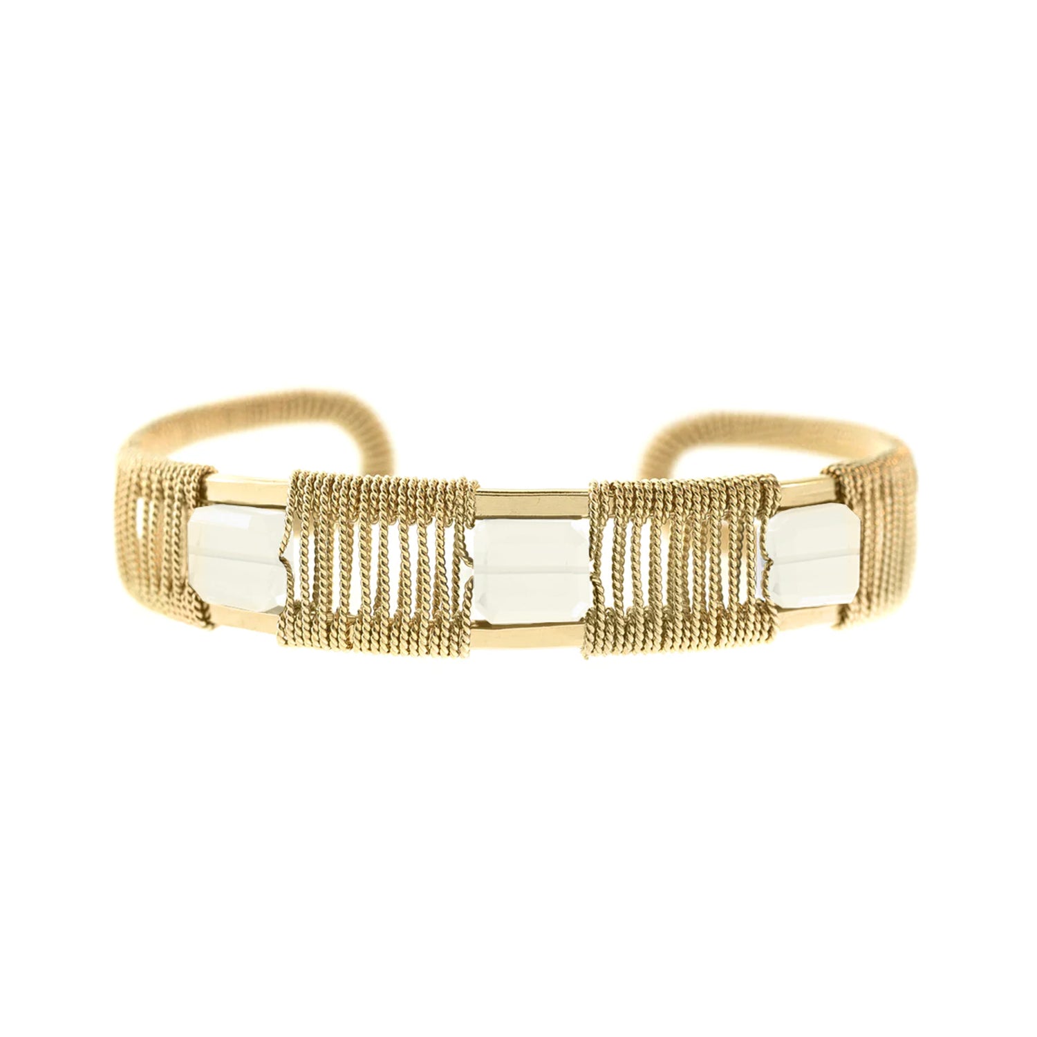 Petite Rock 3-Stone Cuff