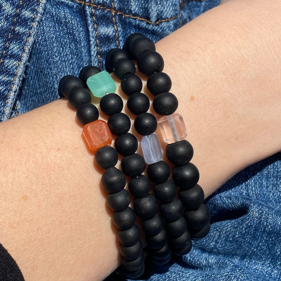 Petite Rock Shaligram Bracelet