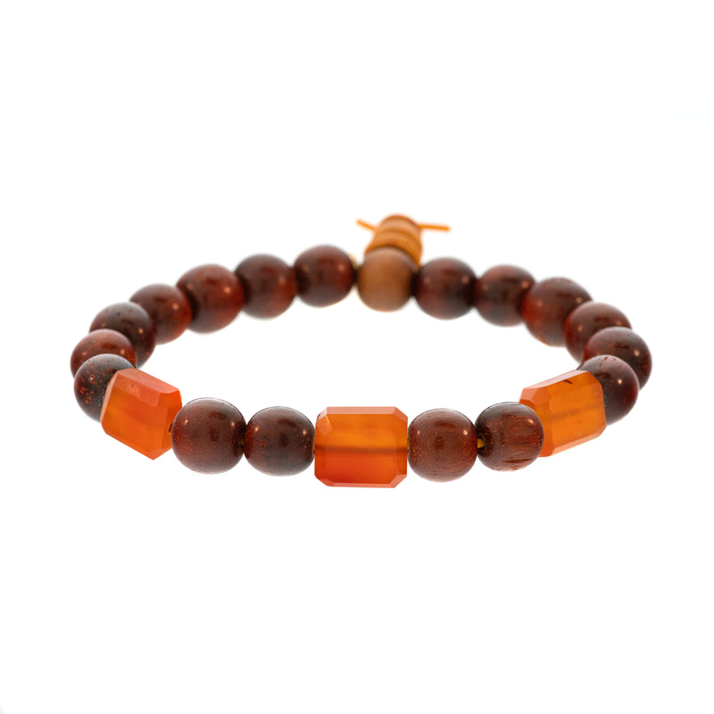 3-Stone Raj Redwood Bracelet