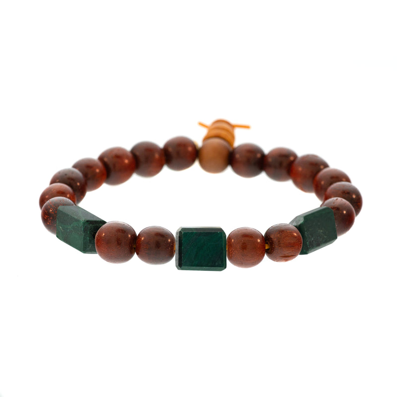 3-Stone Raj Redwood Bracelet