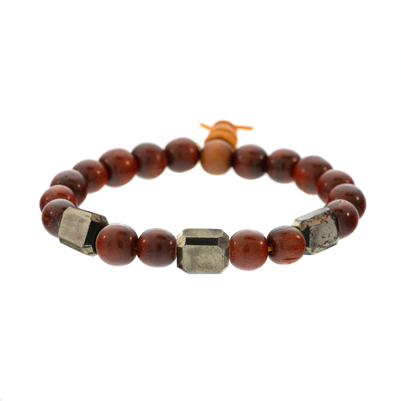 3-Stone Raj Redwood Bracelet