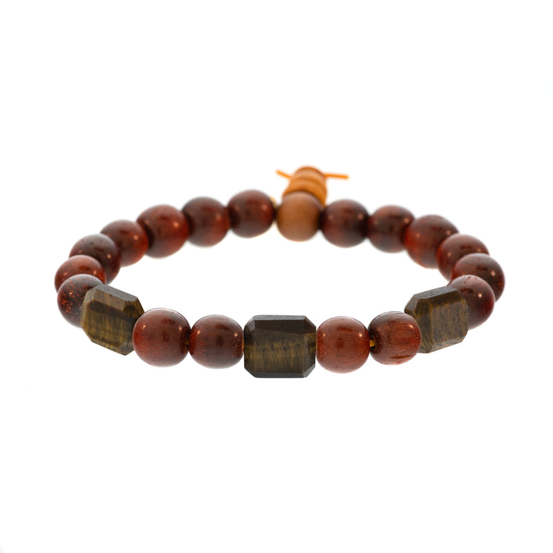 3-Stone Raj Redwood Bracelet