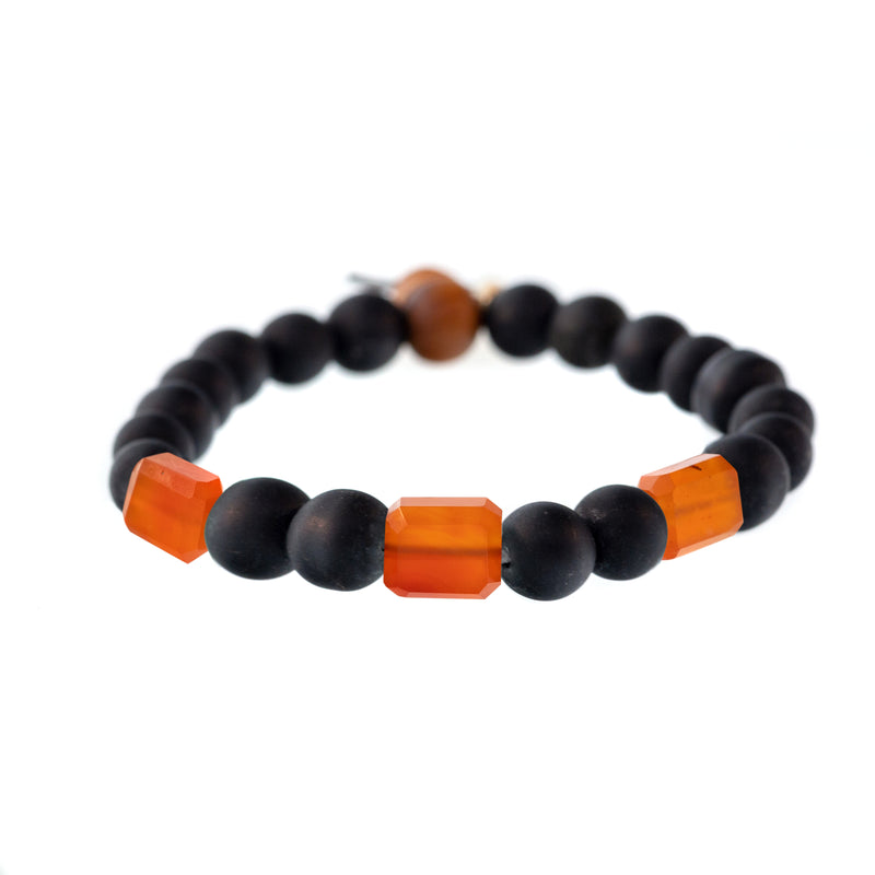 3-Stone Raj Shaligram Bracelet