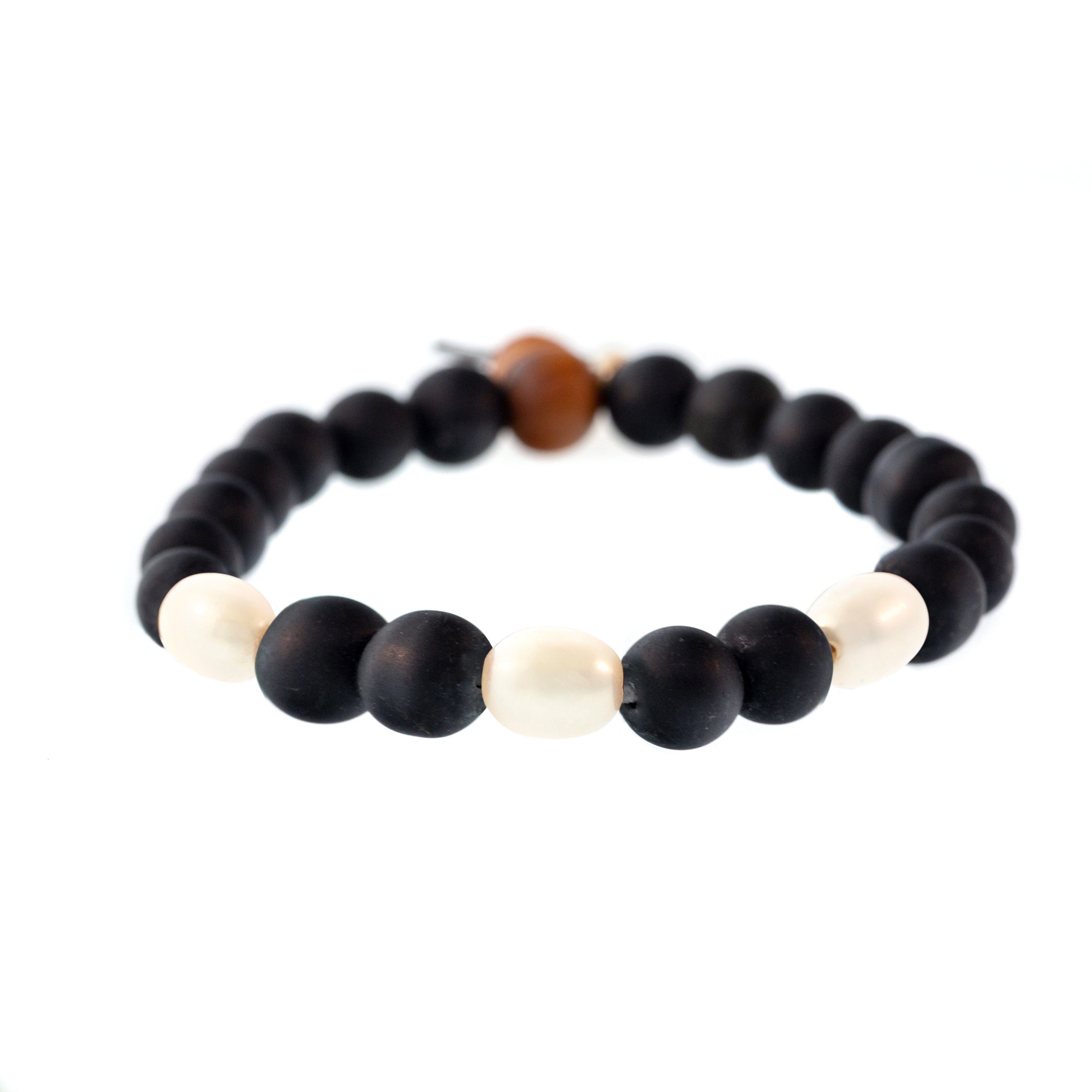 3-Stone Raj Shaligram Bracelet