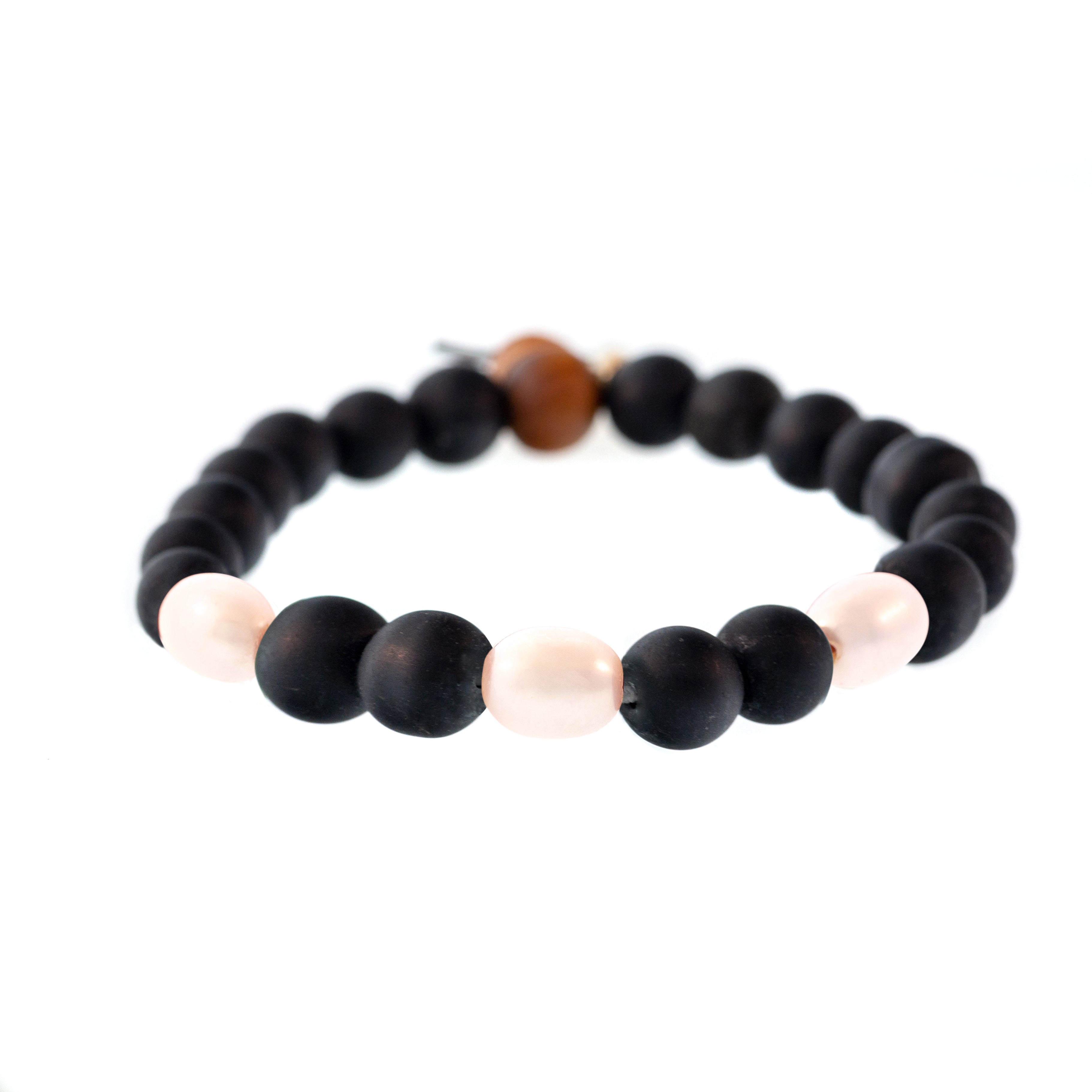 3-Stone Raj Shaligram Bracelet