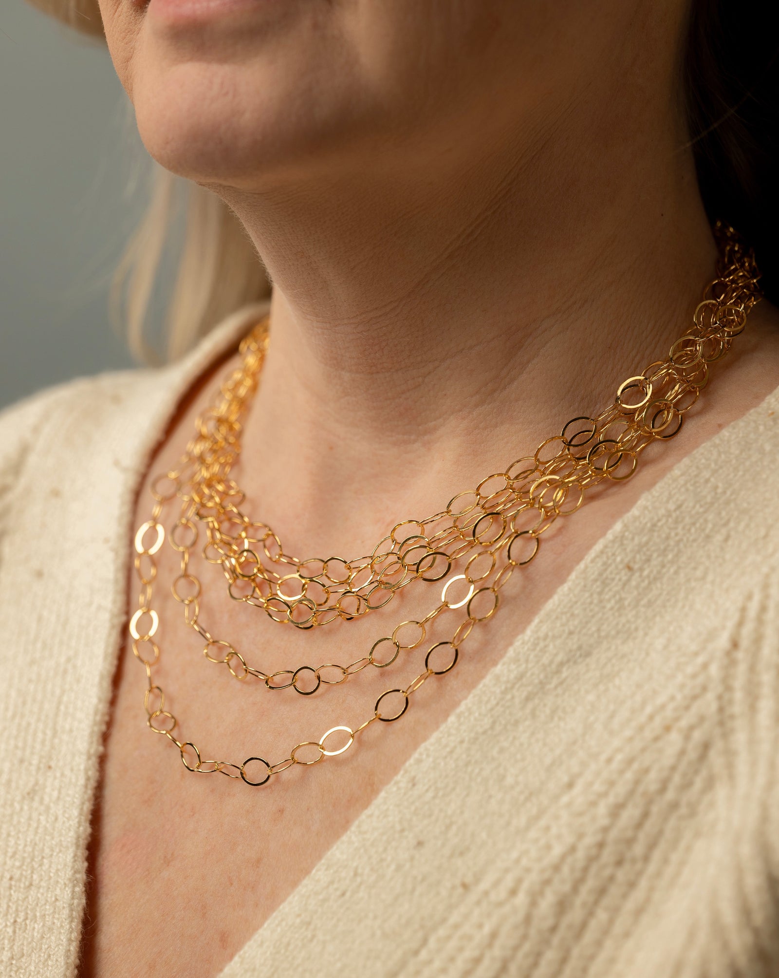 3 Strand Shimmer Necklace - Judith Bright Designer Jewelry